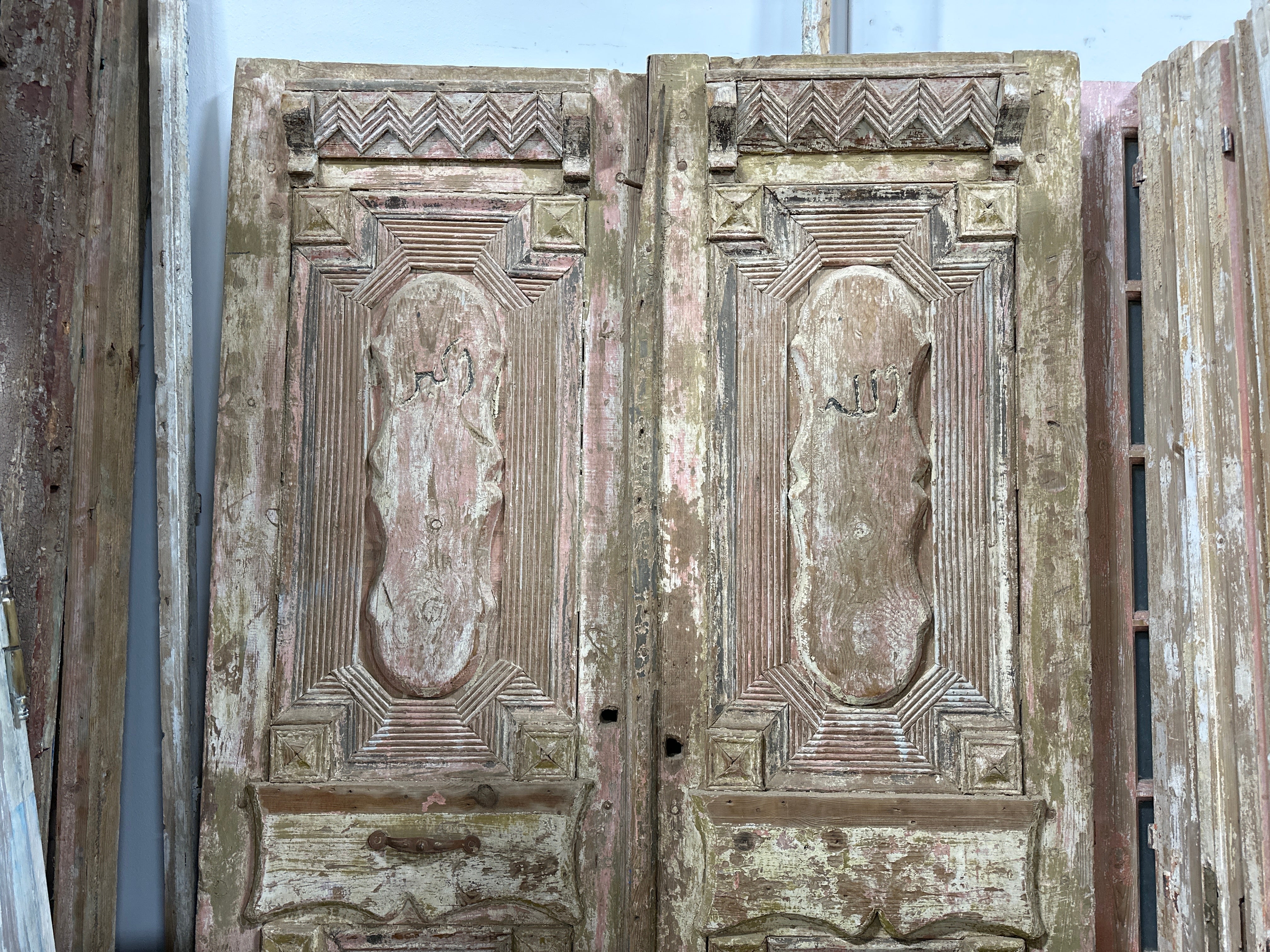 Solid Door (Carved) 55in x 94in x 1.75in #924 - Saltaire Antiques