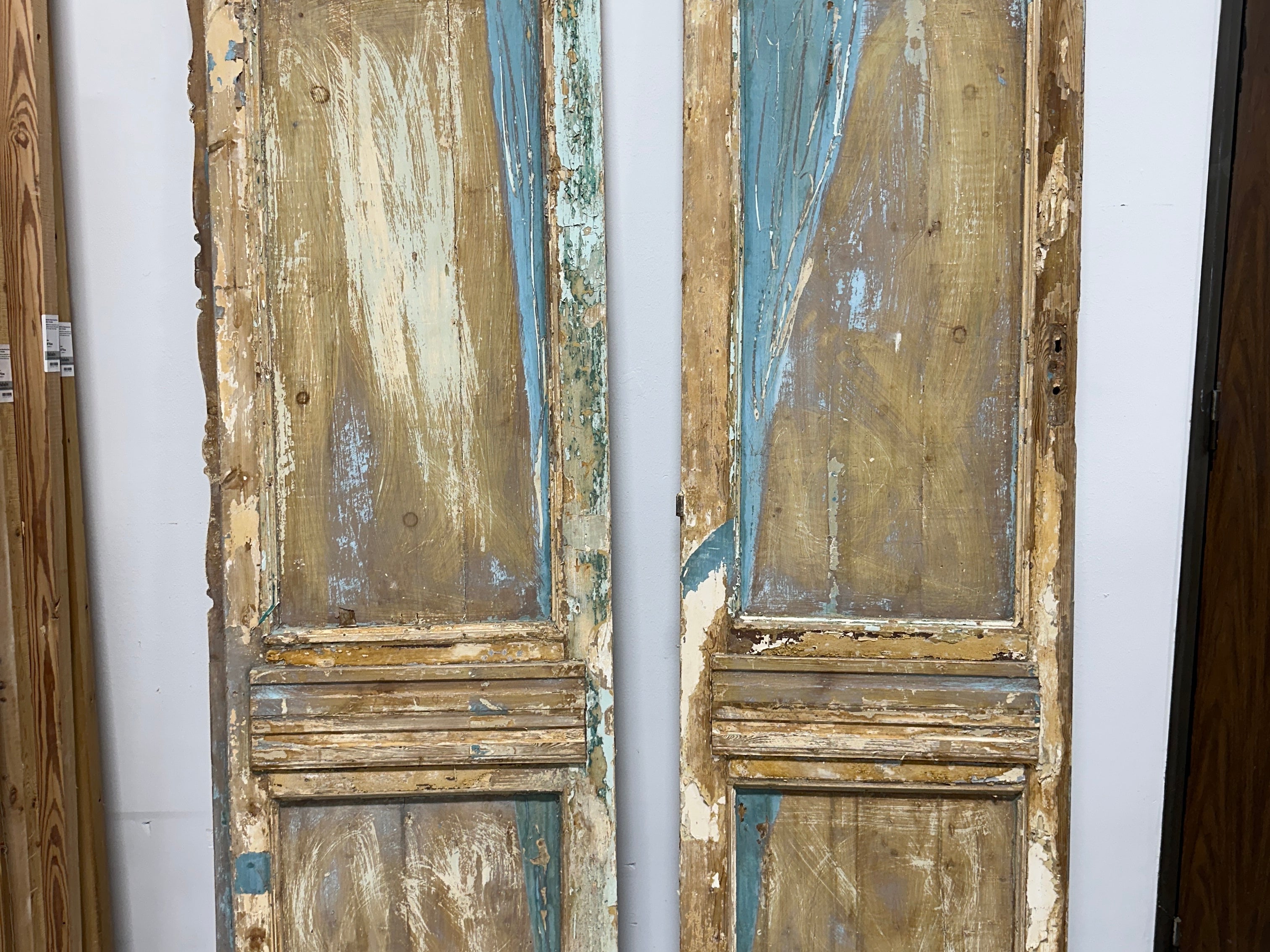 Solid Door (Carved) 55.5in x 98.5in x 1.875in #864 - Saltaire Antiques