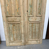 Solid Door (Carved) 62in x 101in x 3.5in #870 - Saltaire Antiques