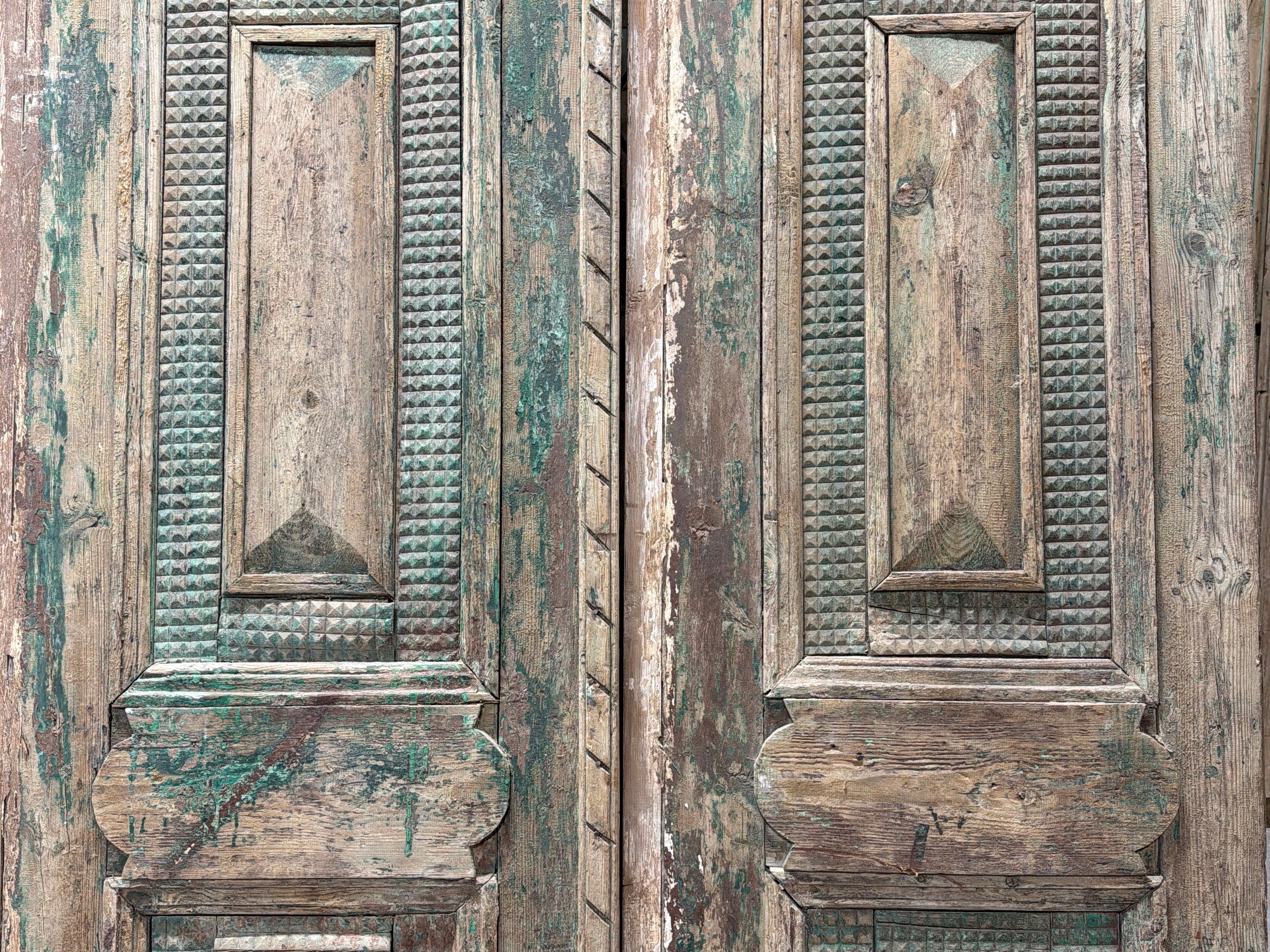Solid Door (Carved) 58in x 88.5in x 1.75in #1244 - Saltaire Antiques