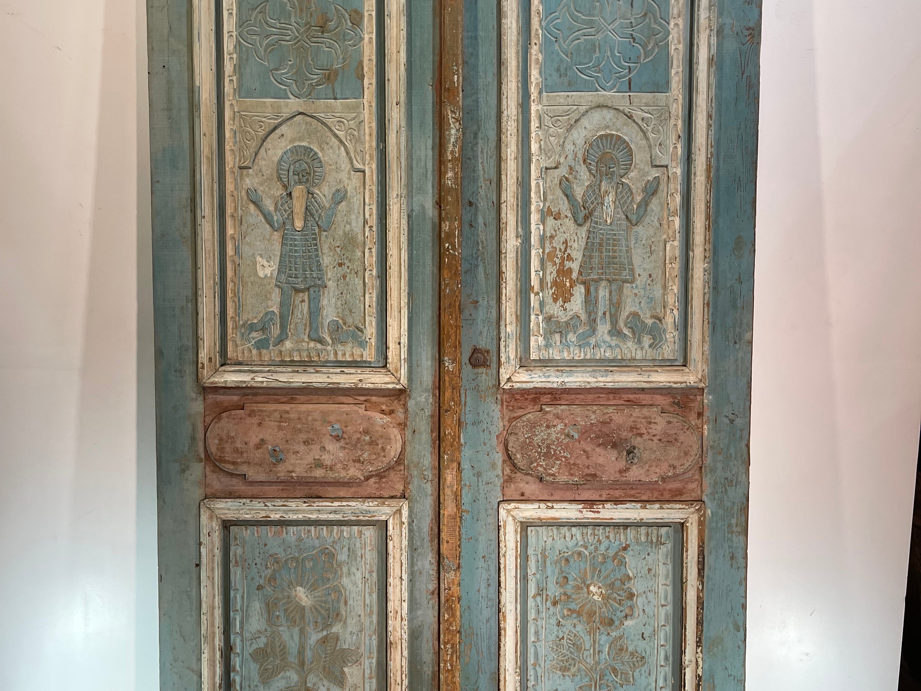 Solid Door (Carved) 55.5in x 99.5in x 1.75in #630 - Saltaire Antiques