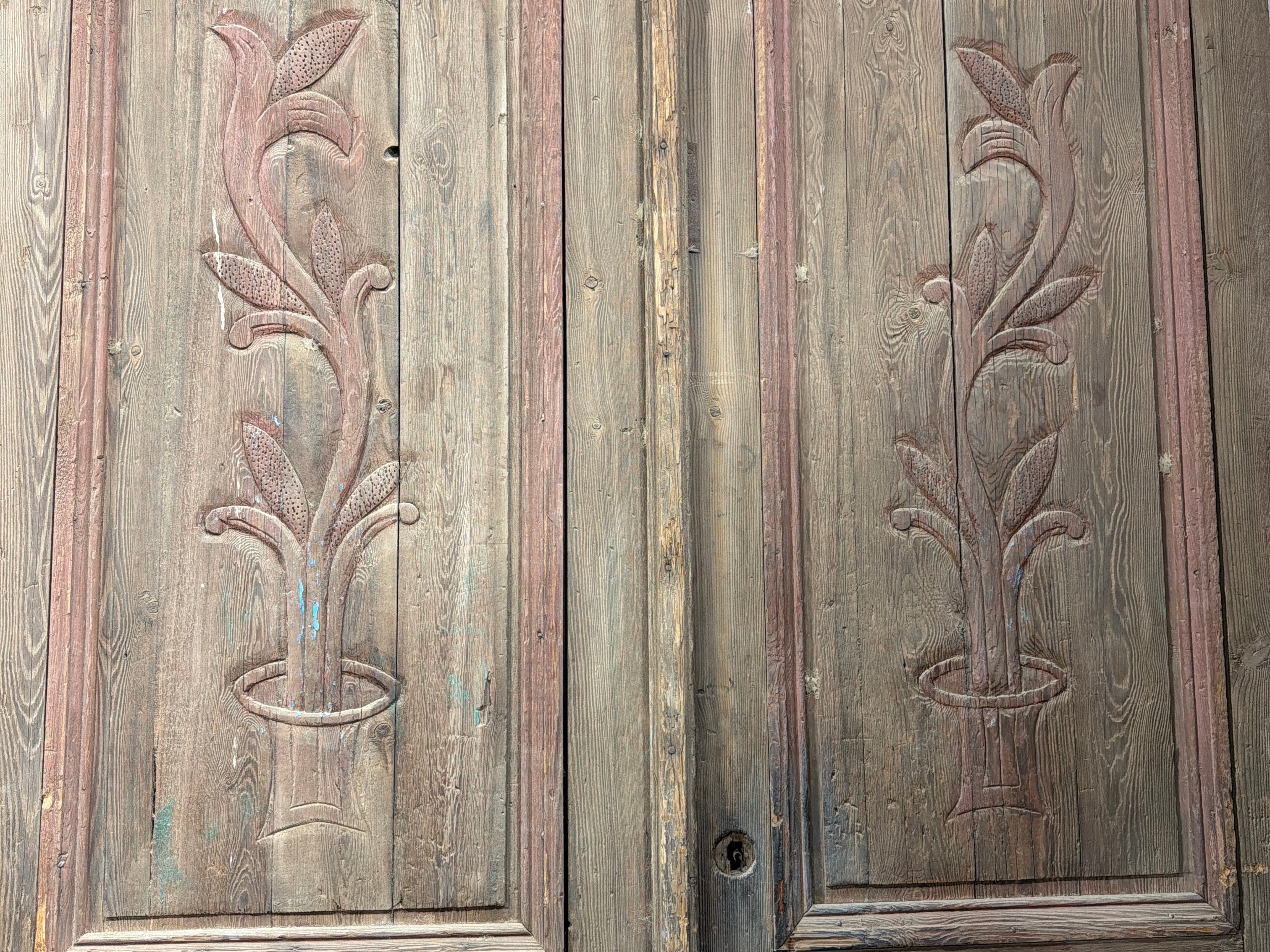 Solid Door (Carved) 59in x 97.5in x 2.25in #1205 - Saltaire Antiques