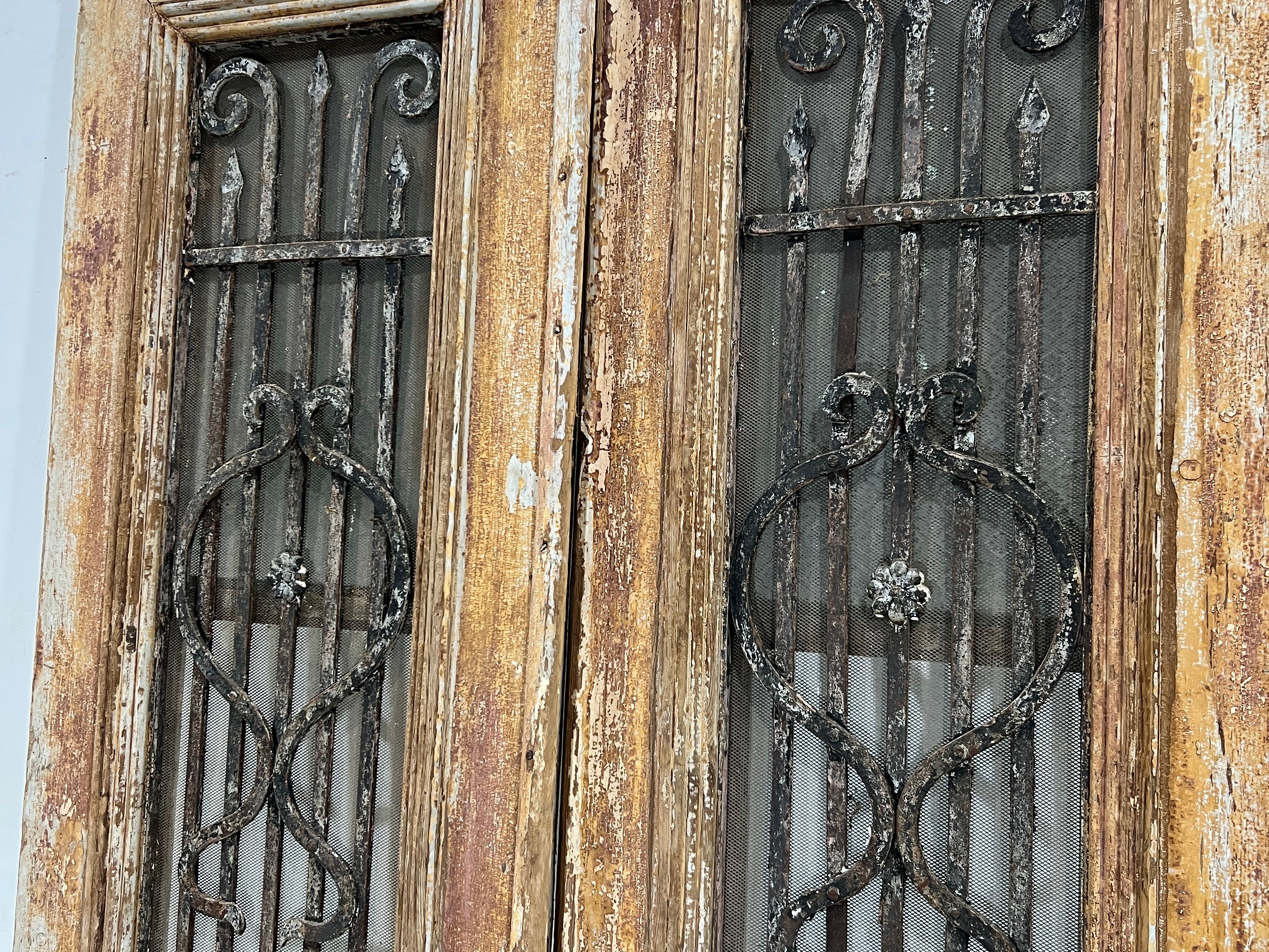 Doors with Iron 43in x 90in x 1.75in #356 - Saltaire Antiques