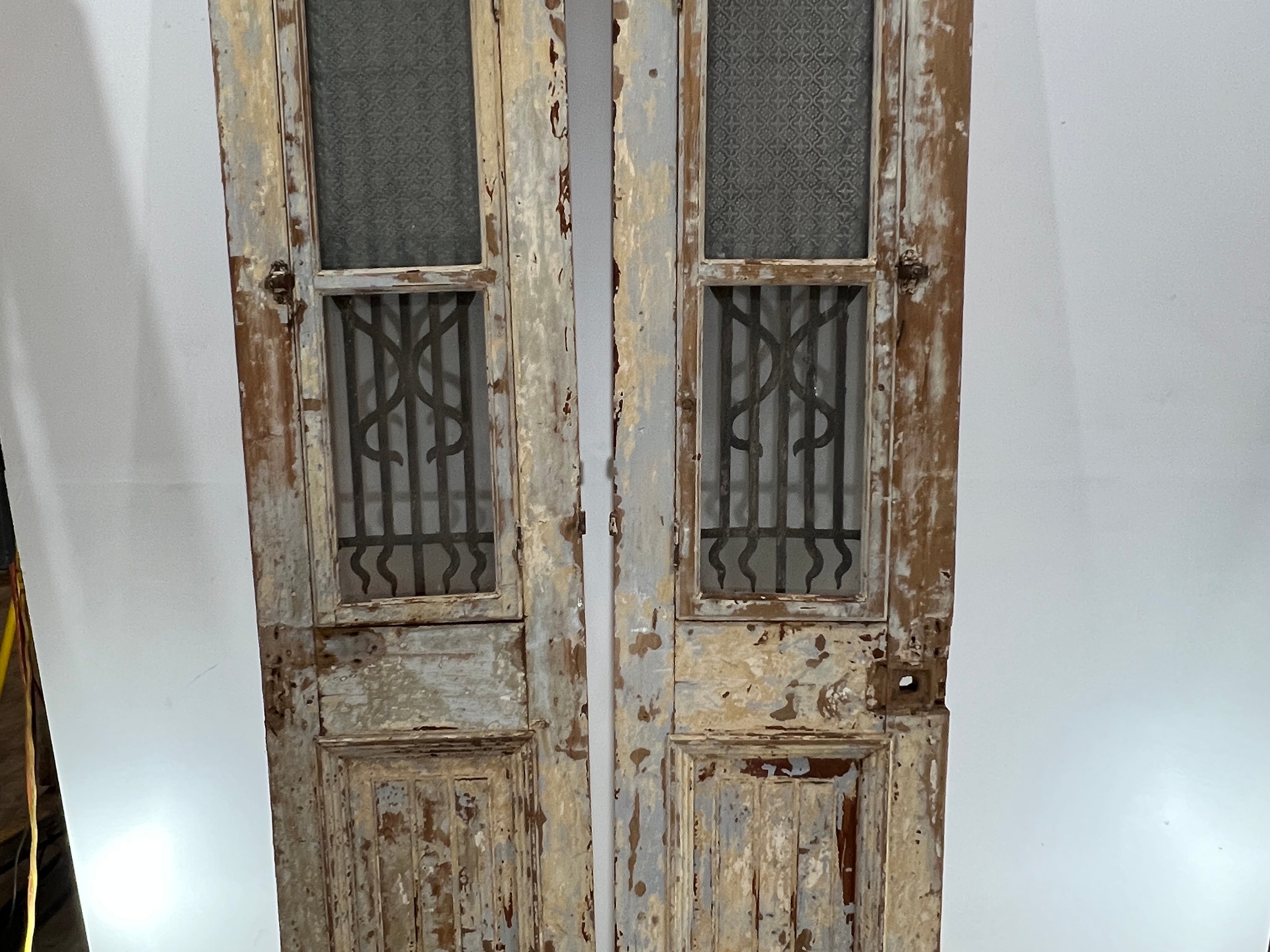 Doors with Iron 43in x 90in x 1.75in #356 - Saltaire Antiques