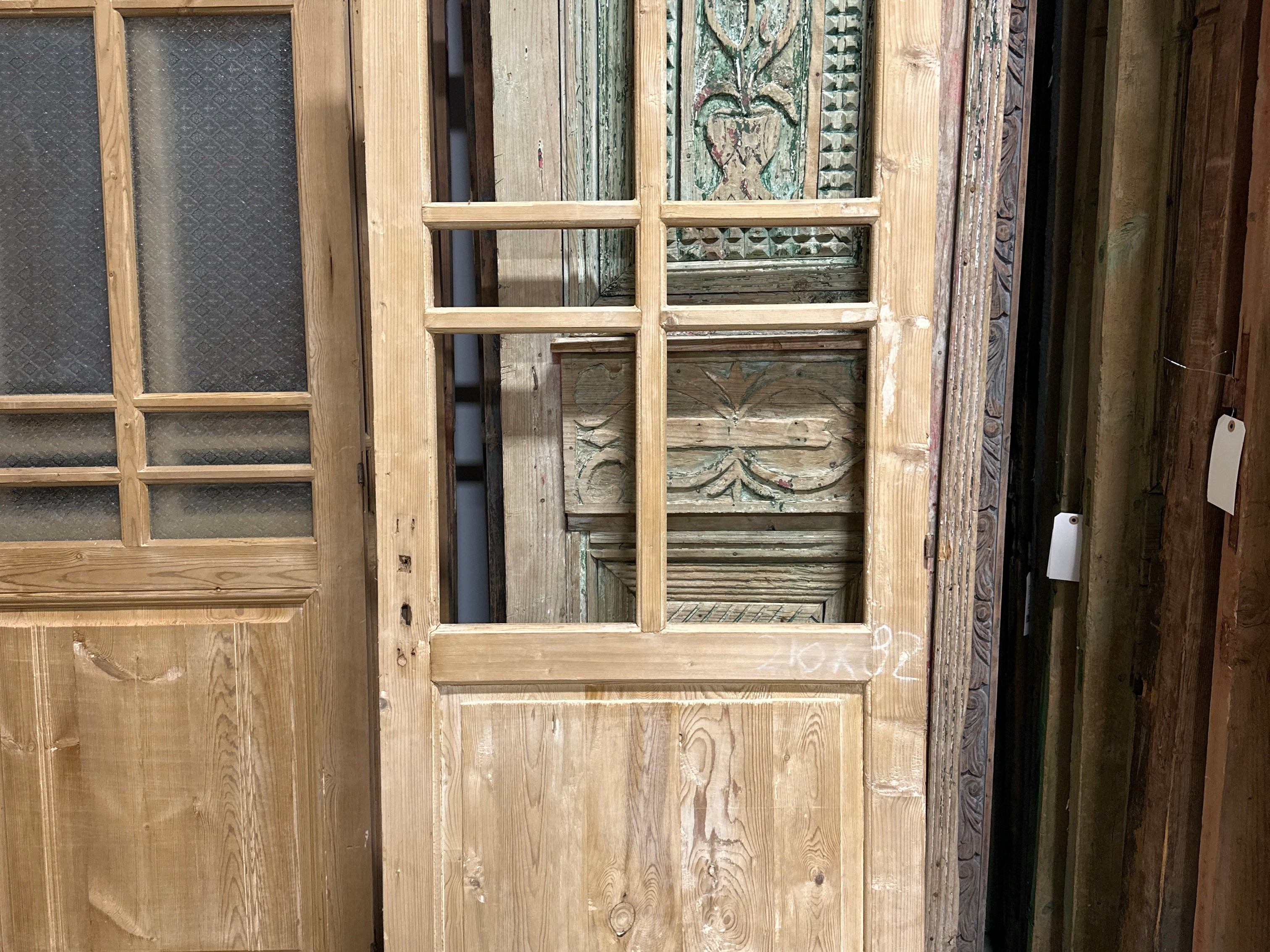 Doors with Lites 32.5in x 83.5in x 1.75in #1128 - Saltaire Antiques