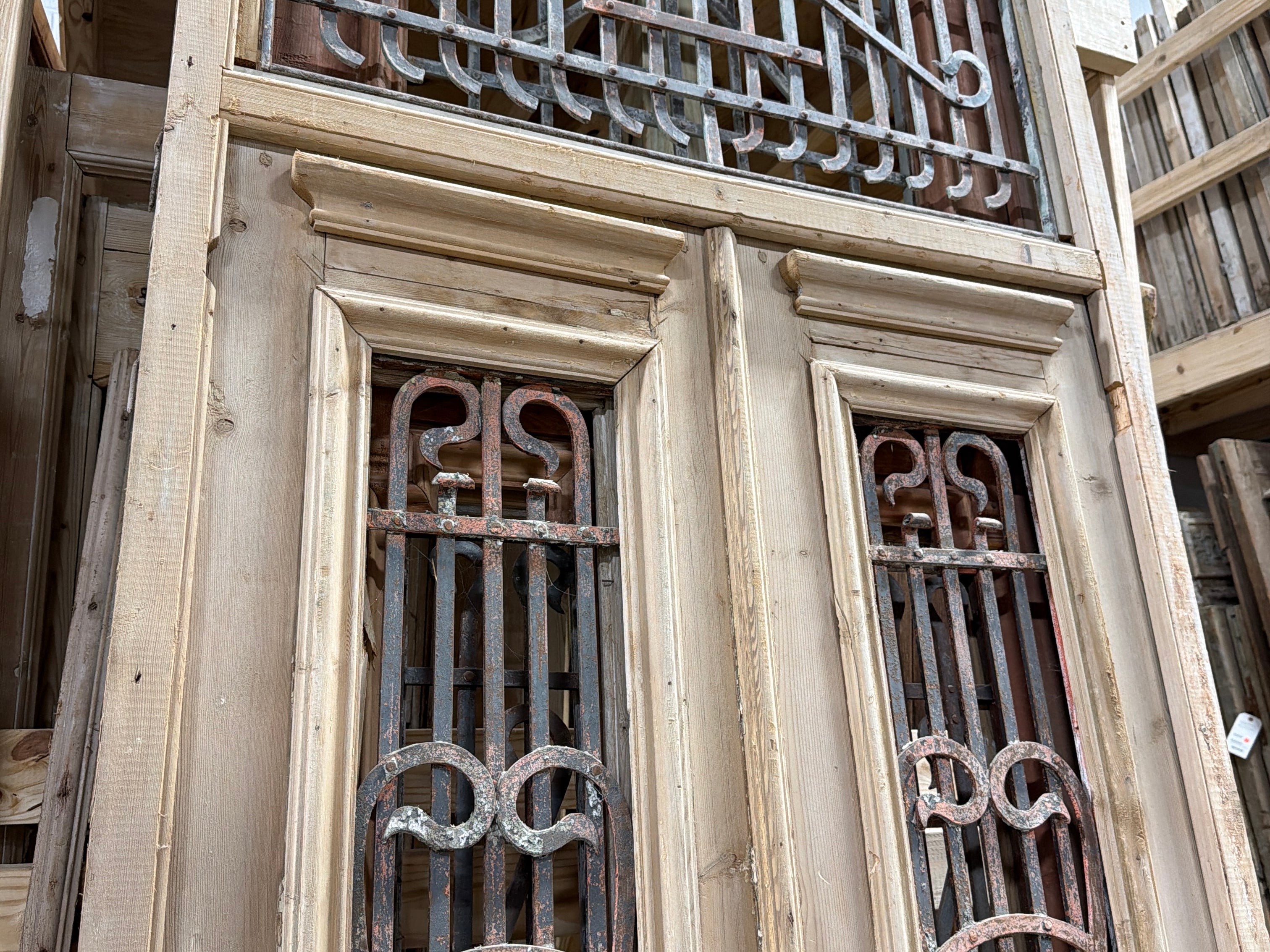 Doors with Iron 41in x 121in x 1.75in #1227 - Saltaire Antiques