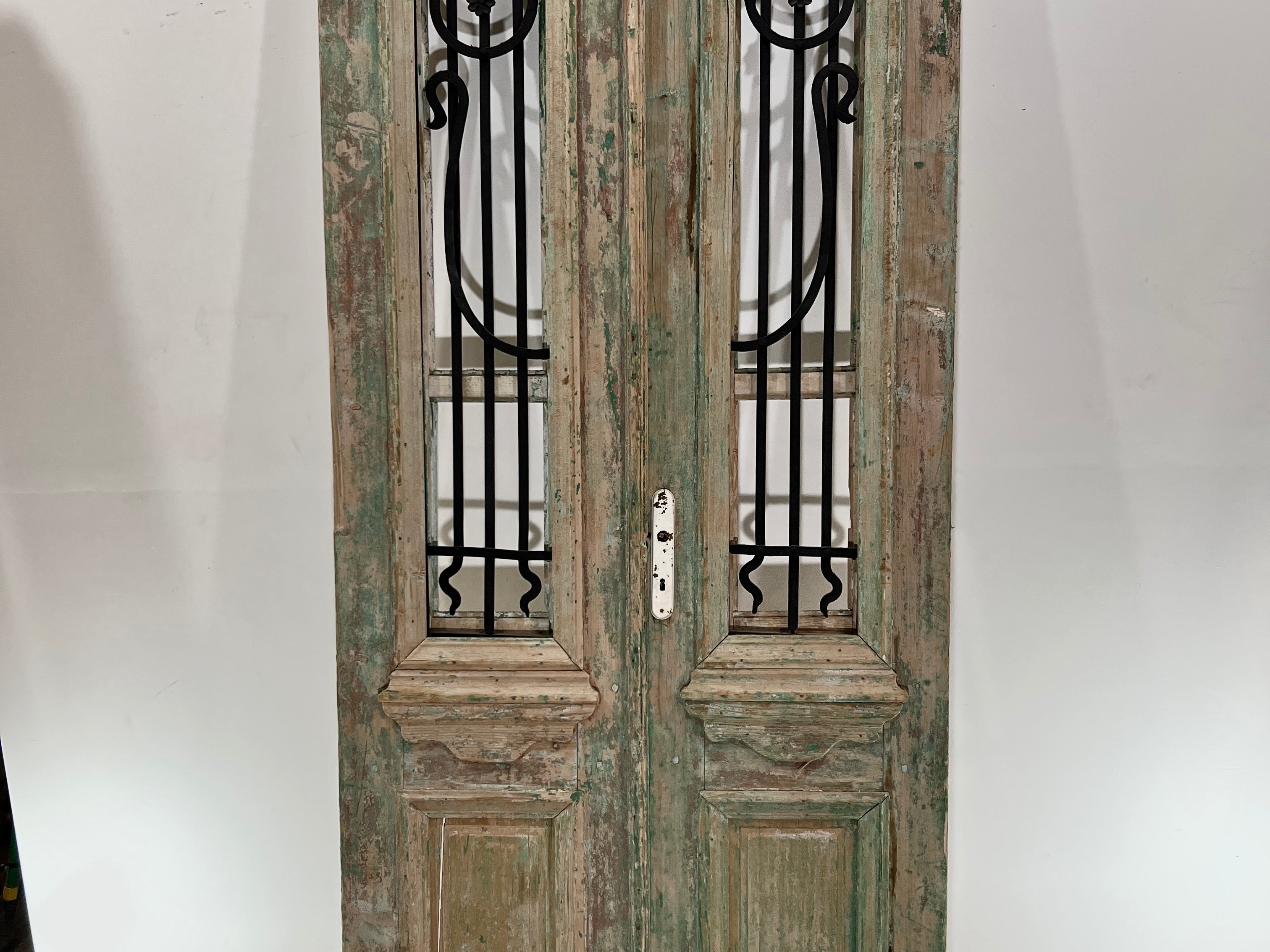 Doors with Iron 40in x 92in x 1.75in #353 - Saltaire Antiques