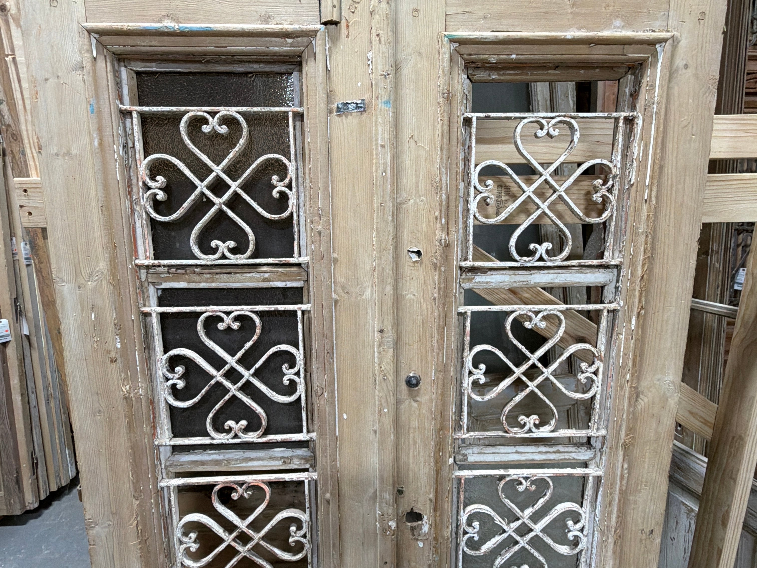 Doors with Iron 44in x 85in x 1.875in #1242 - Saltaire Antiques