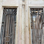 Doors with Iron 44.5in x 98.5in x 1.75in #1254 - Saltaire Antiques