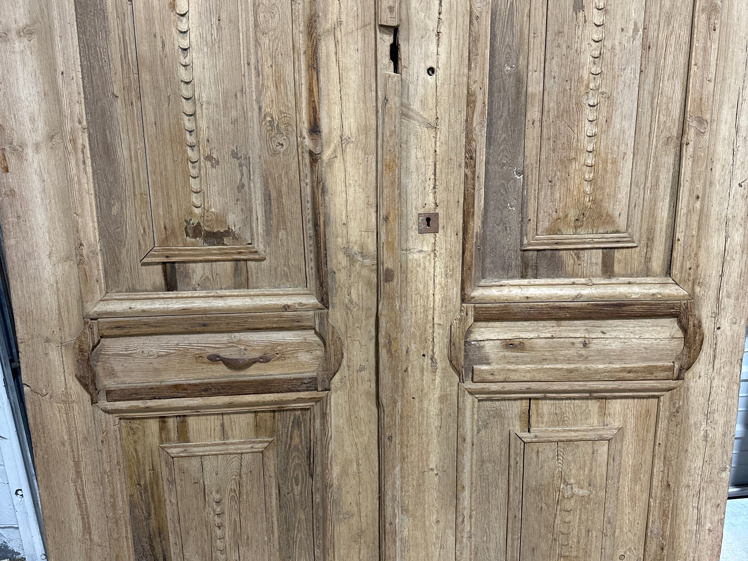 Solid Door (Carved) 62.5in x 105.5in x 1.75in #1137 - Saltaire Antiques