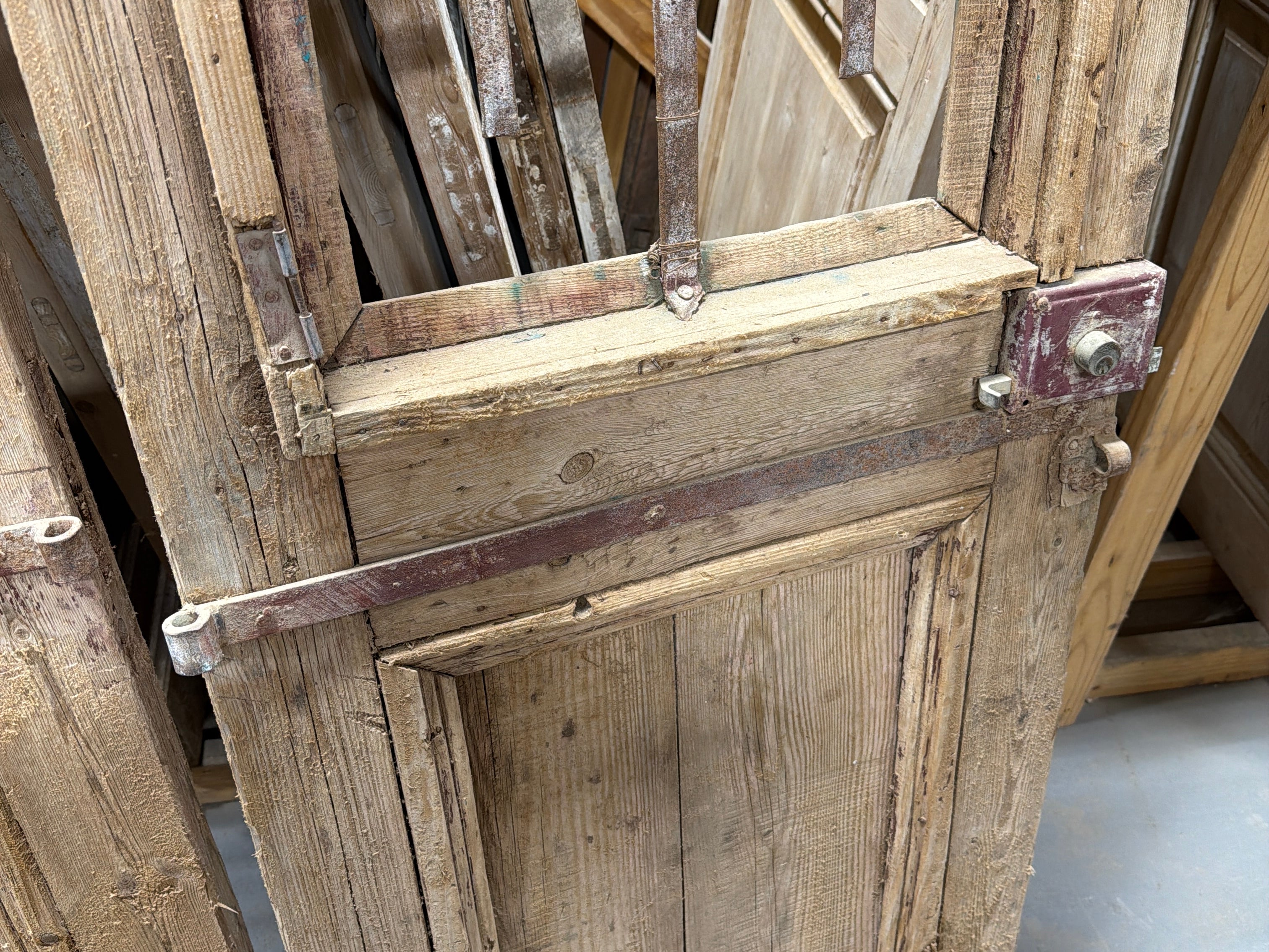 Doors with Iron 51in x 88in x 1.75in #1257 - Saltaire Antiques