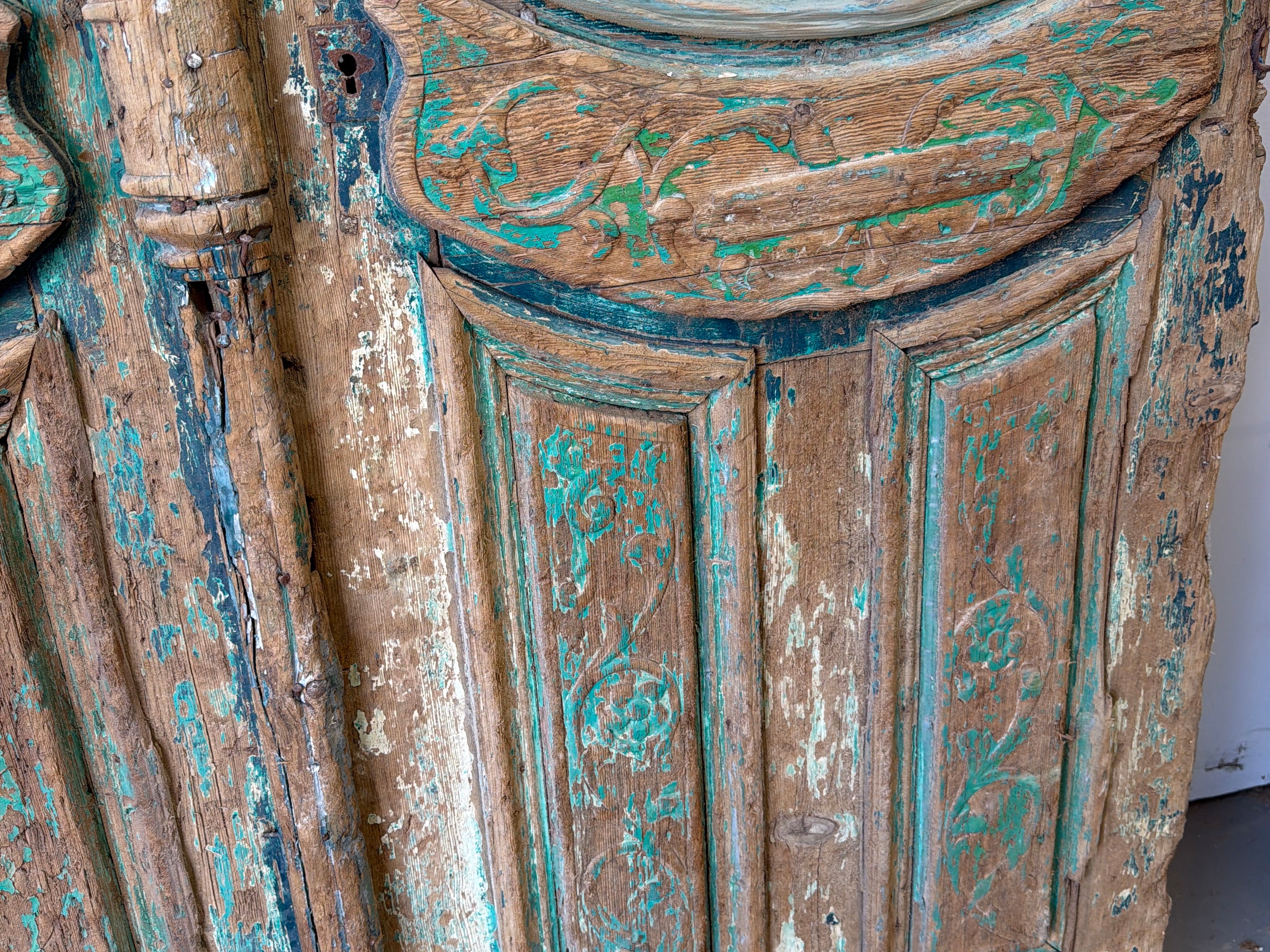Doors with Iron 56in x 109.5in x 2.25in #1318 - Saltaire Antiques