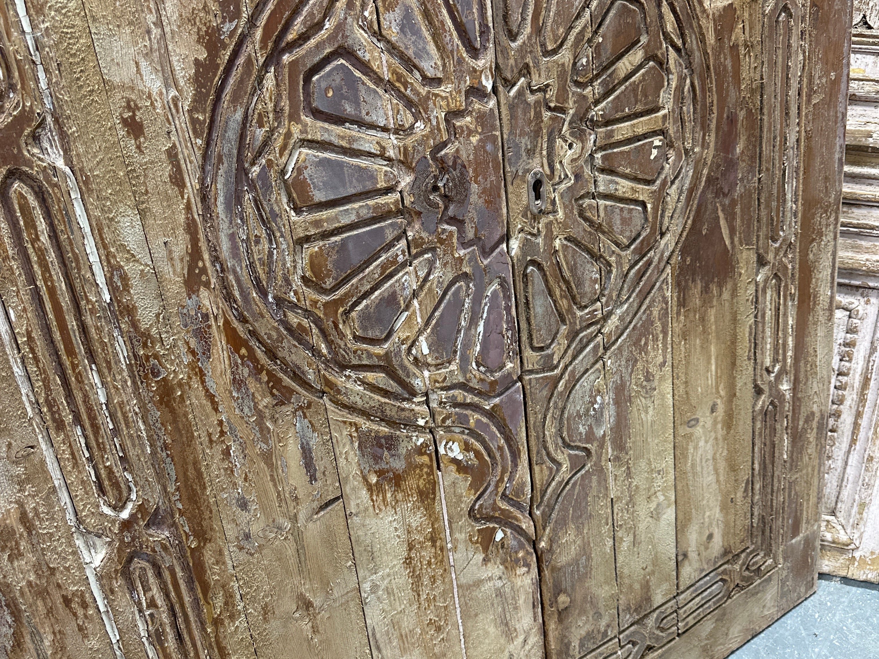 Solid Door (Carved) 55in x 83in x 1.75in #1090 - Saltaire Antiques