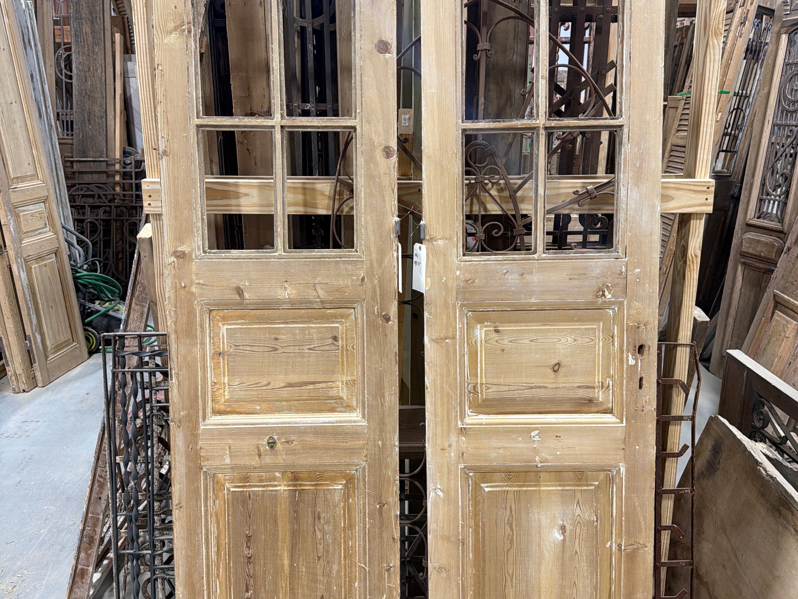 Doors with Lites 47in x 95.5in x 1.75in #1302 - Saltaire Antiques