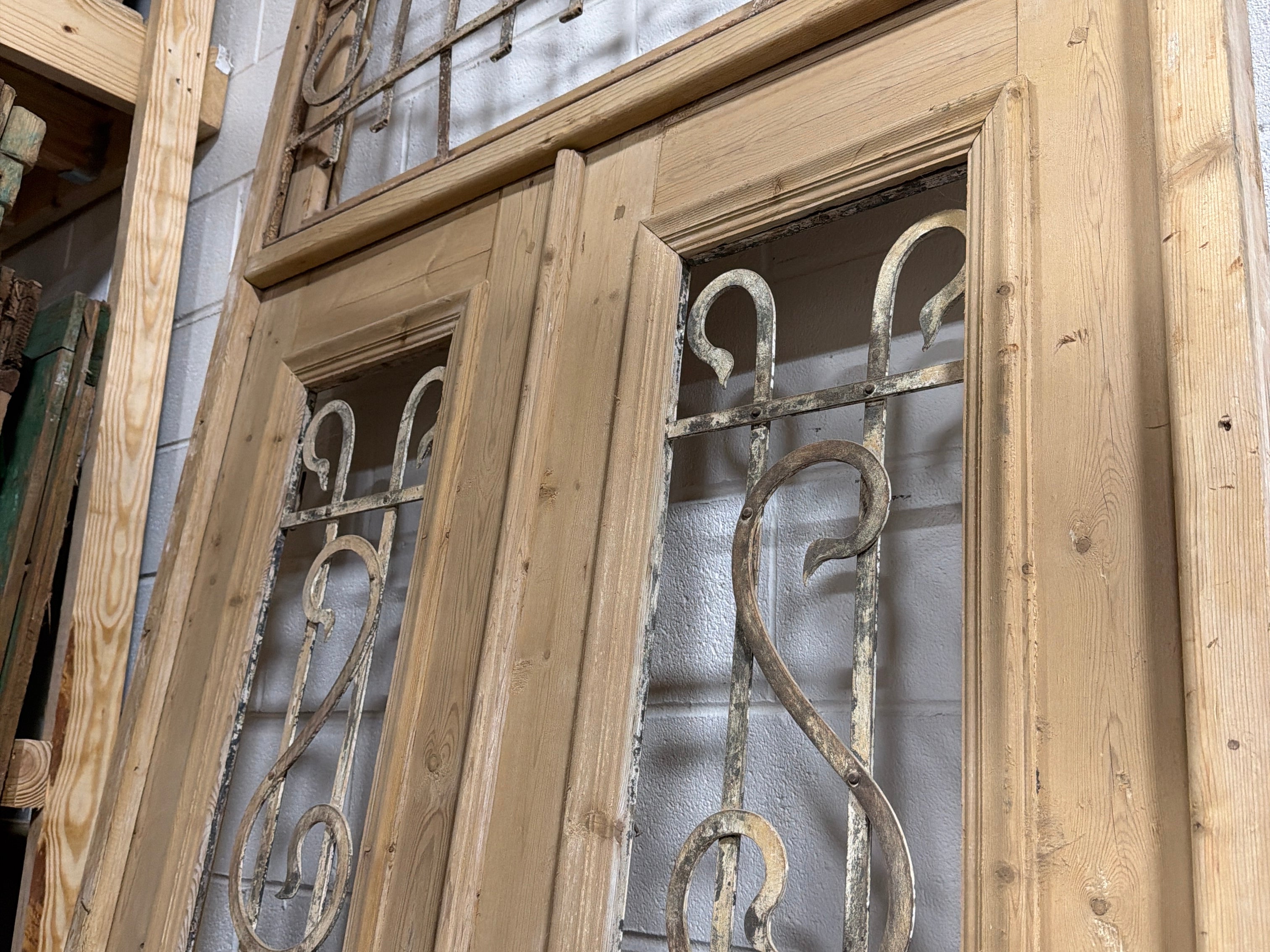 Doors with Iron 43in x 98in x 1.75in #1217 - Saltaire Antiques