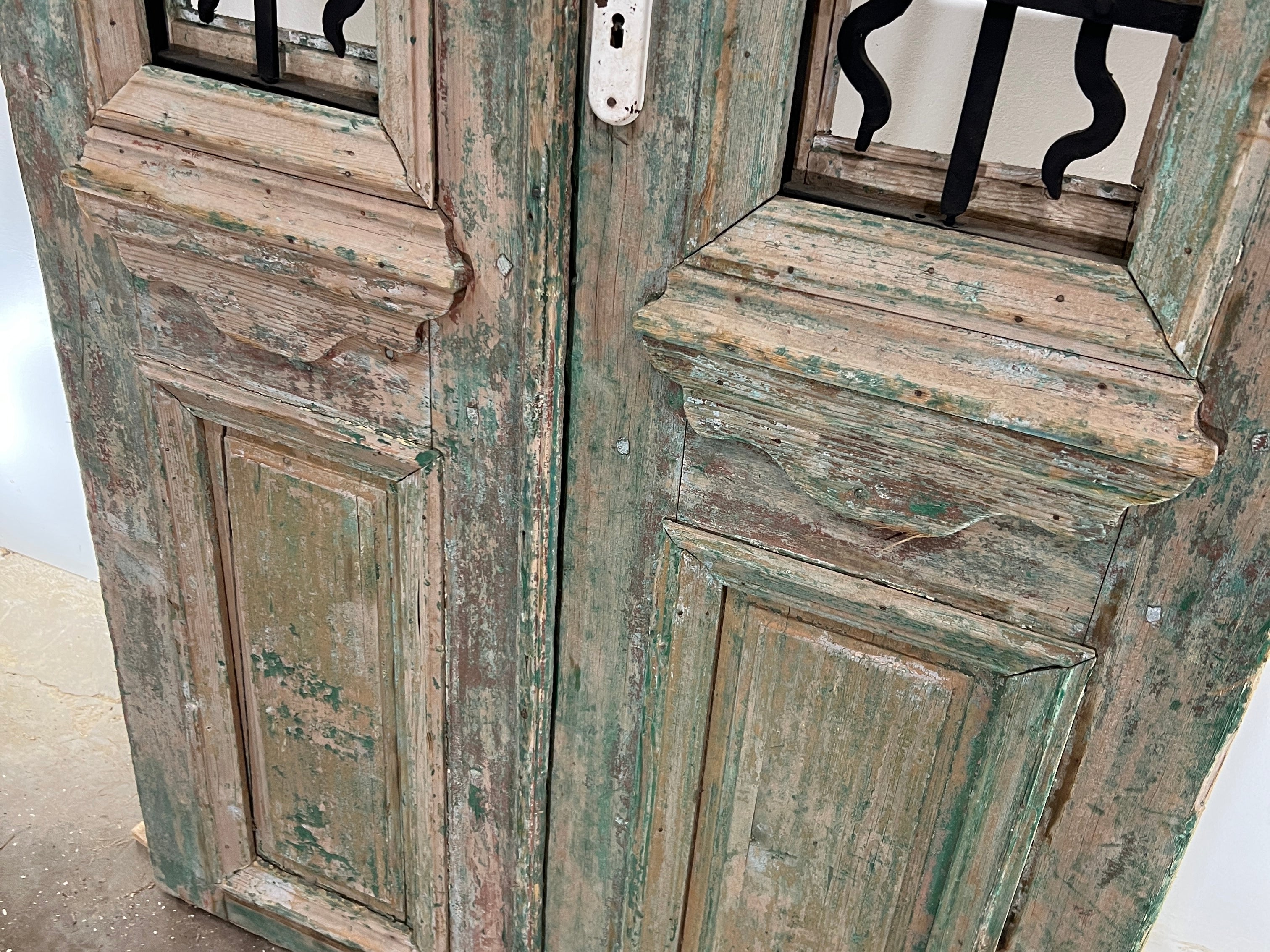 Doors with Iron 40in x 92in x 1.75in #353 - Saltaire Antiques