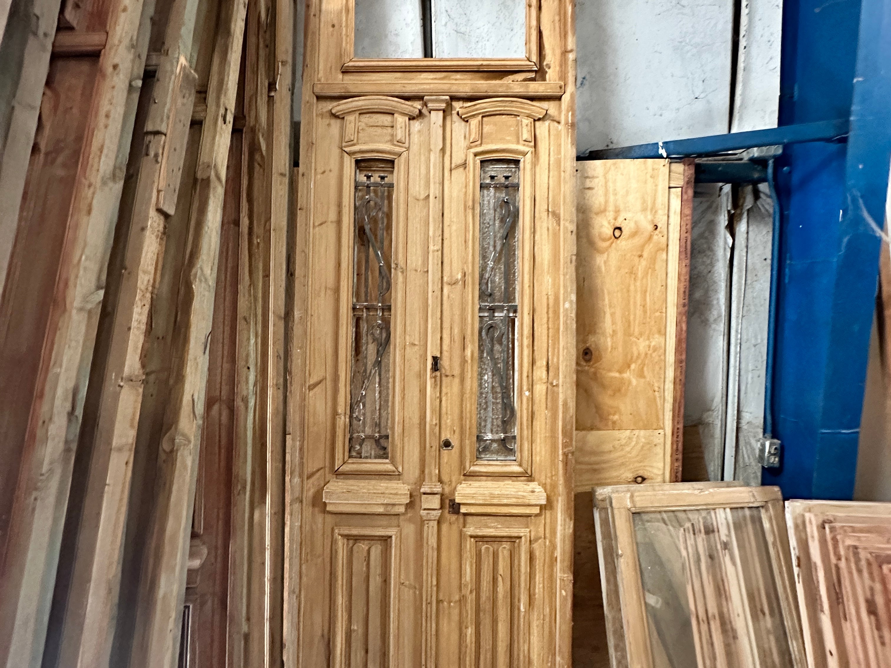 Doors with Iron 38.5in x 126in #222 - Saltaire Antiques