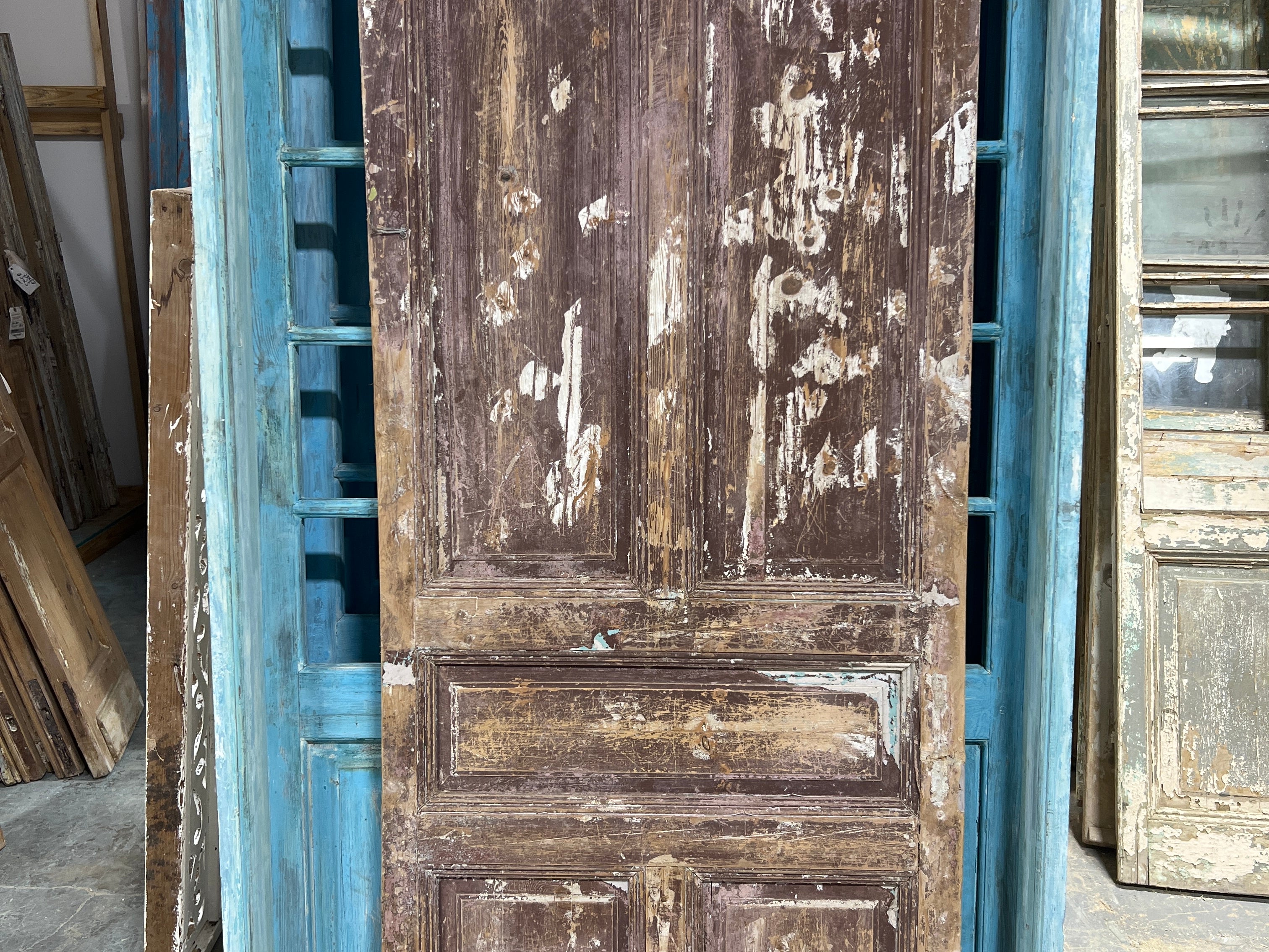 Solid Door (Raised Panel) 35in x 91.5in x 1.75in #1053 - Saltaire Antiques
