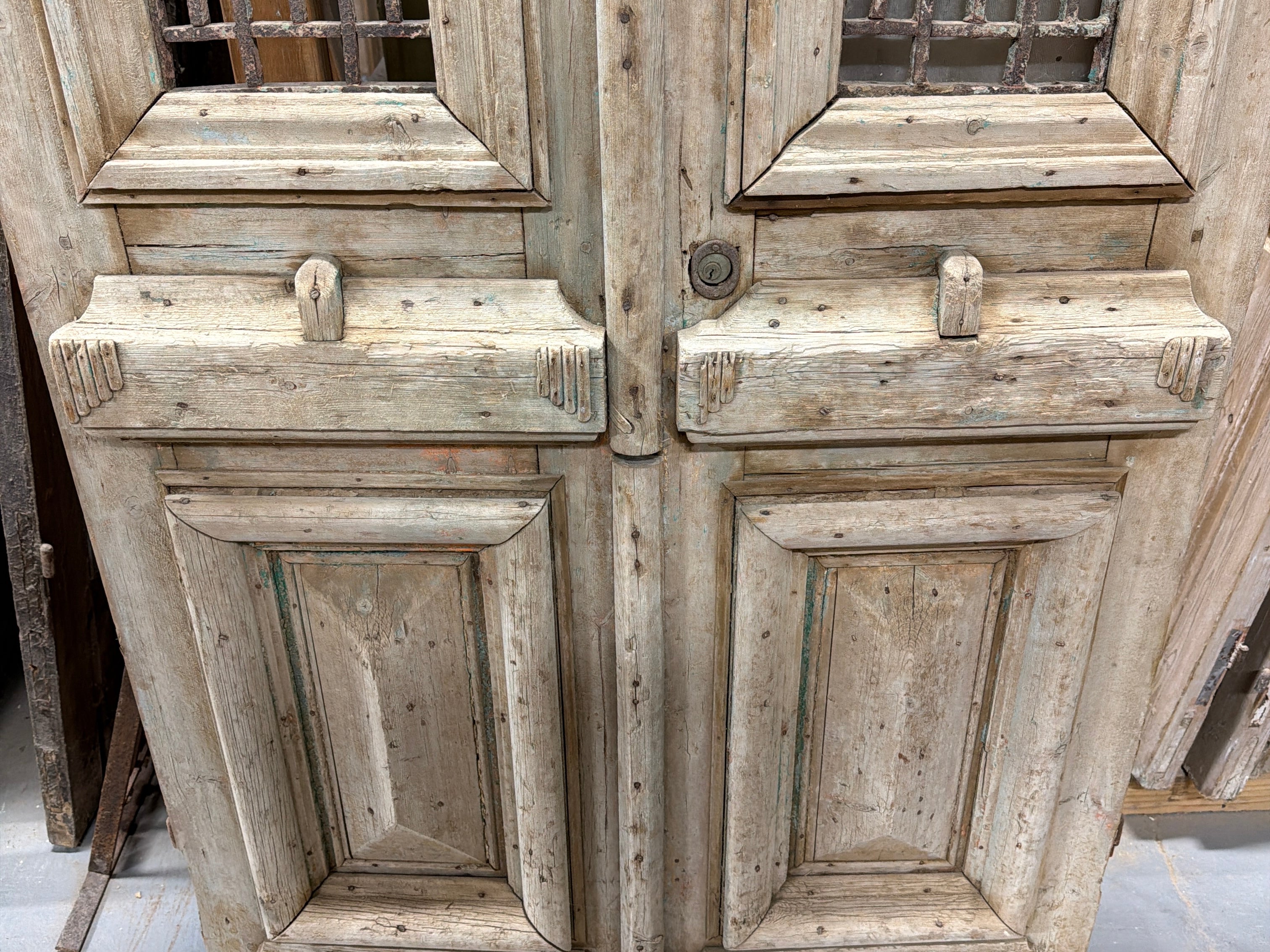 Doors with Iron 41in x 103in x 1.75in #1255 - Saltaire Antiques