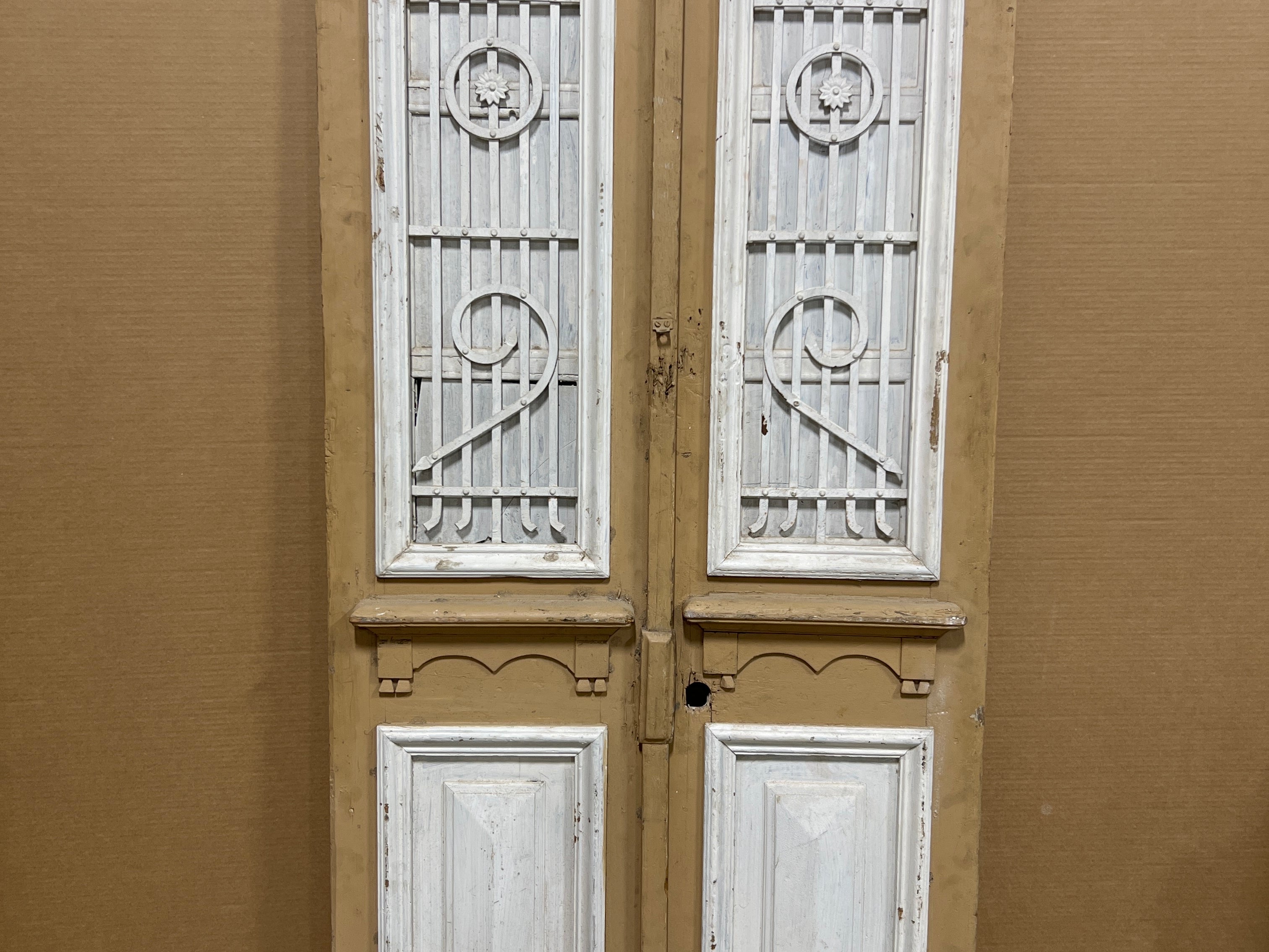 Doors with Iron 36in x 83in x 1.25in #1019 - Saltaire Antiques