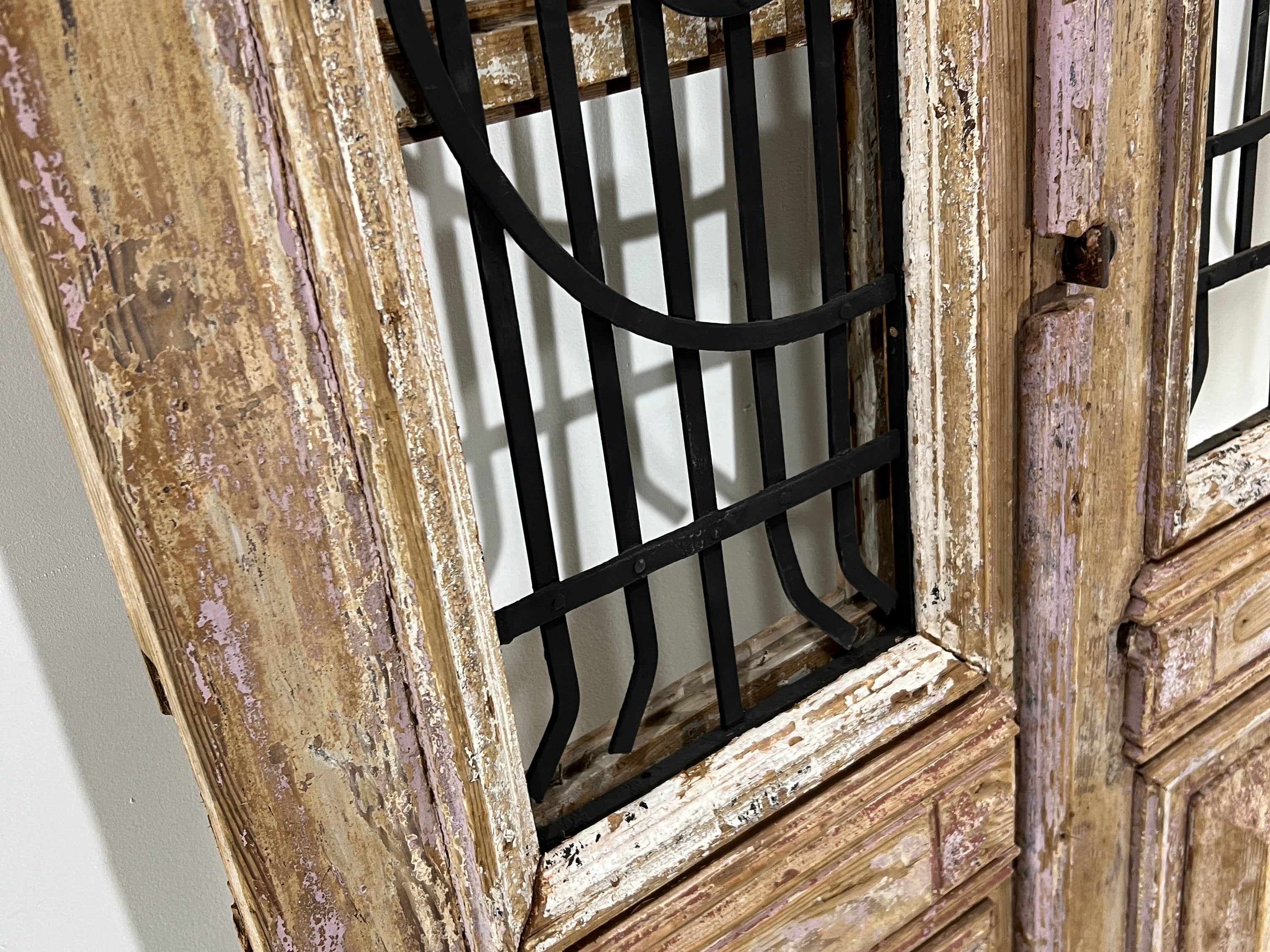 Doors with Iron 41in x 92in x 1.75in #345 - Saltaire Antiques