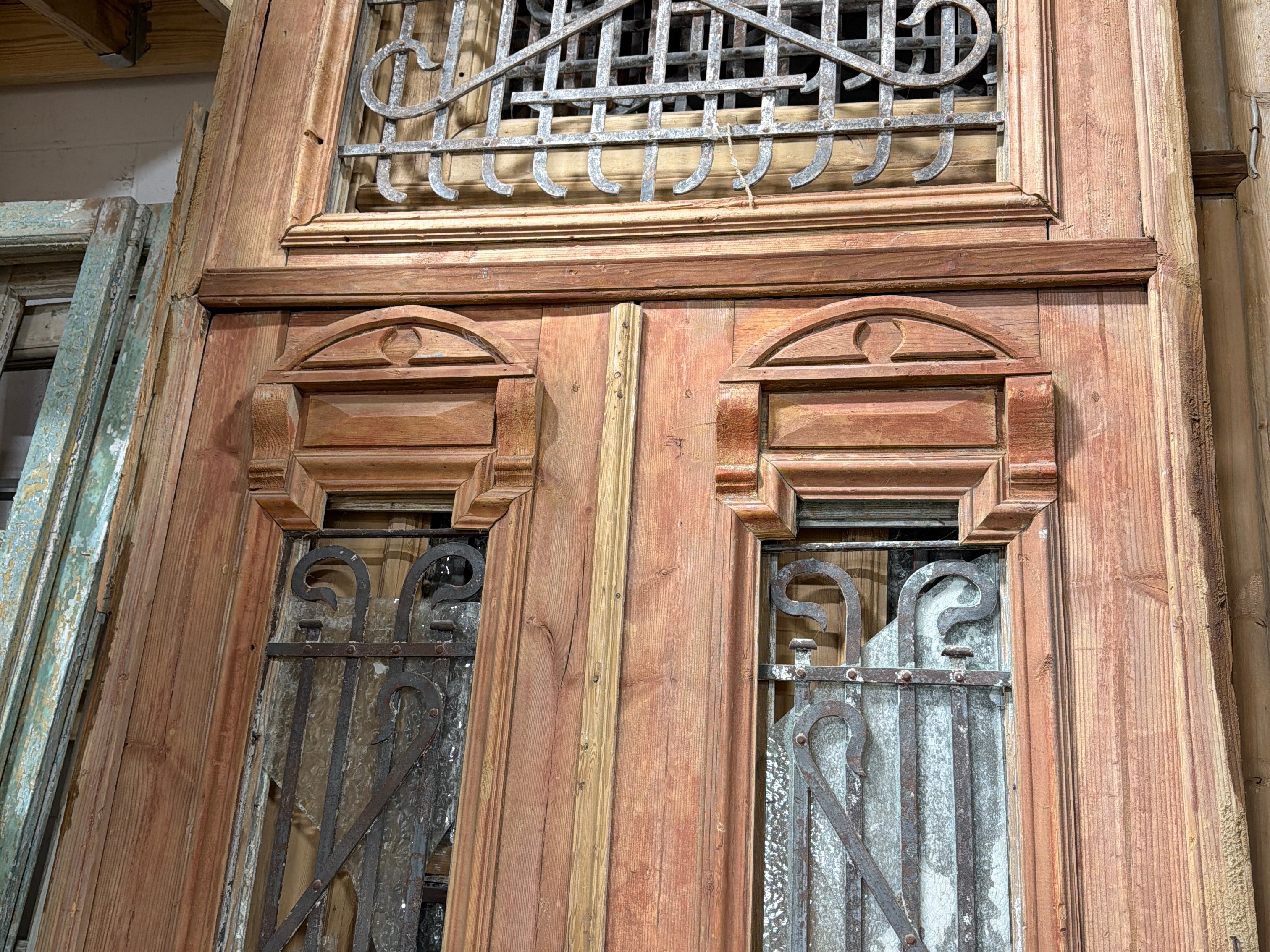 Doors with Iron 46in x 120in x 1.75in #1225 - Saltaire Antiques