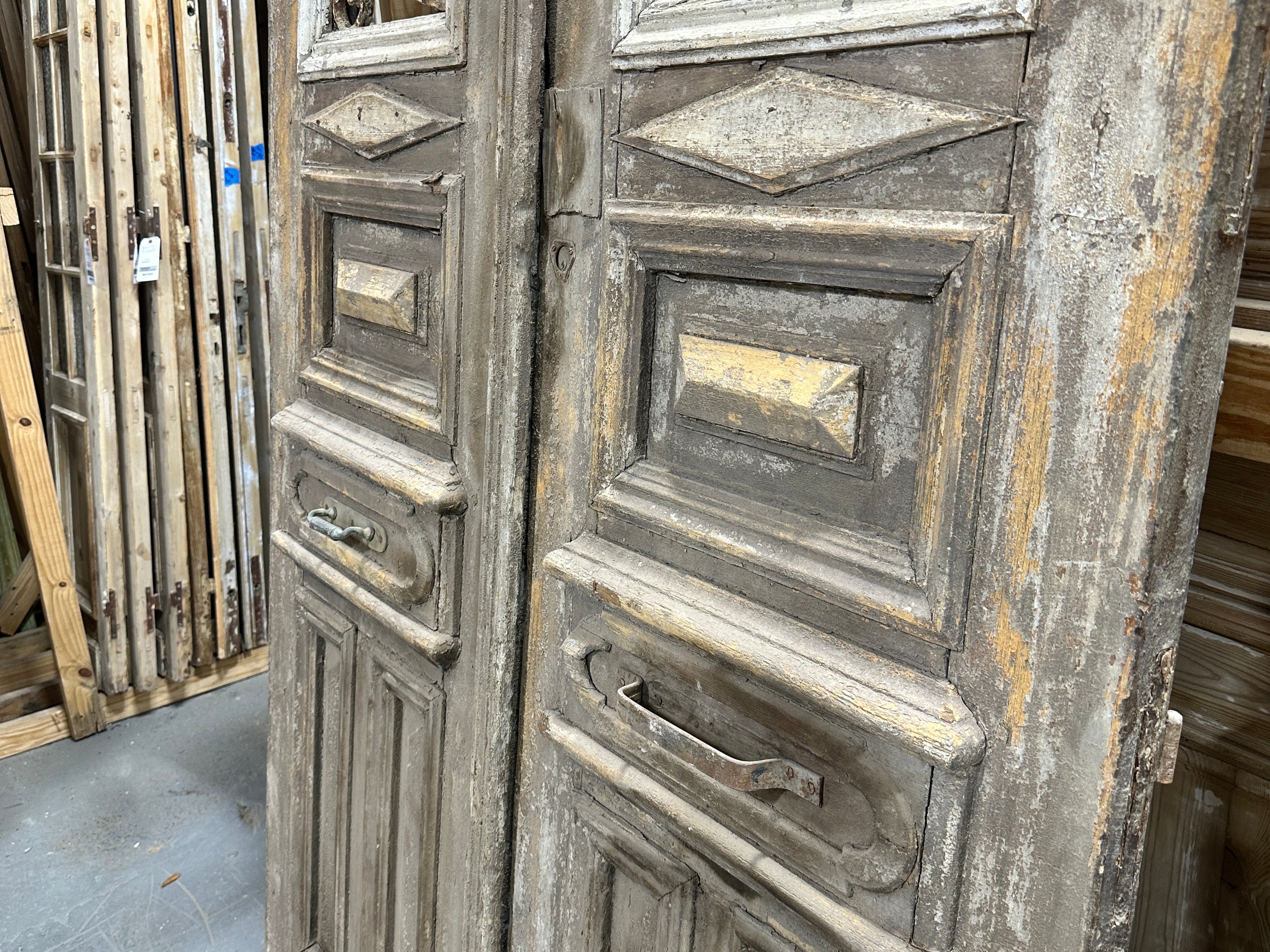 Doors with Iron 55in x 126in x 1.75in #1031 - Saltaire Antiques