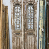 Doors with Iron 42in x 99in x 1.75in #1113 - Saltaire Antiques