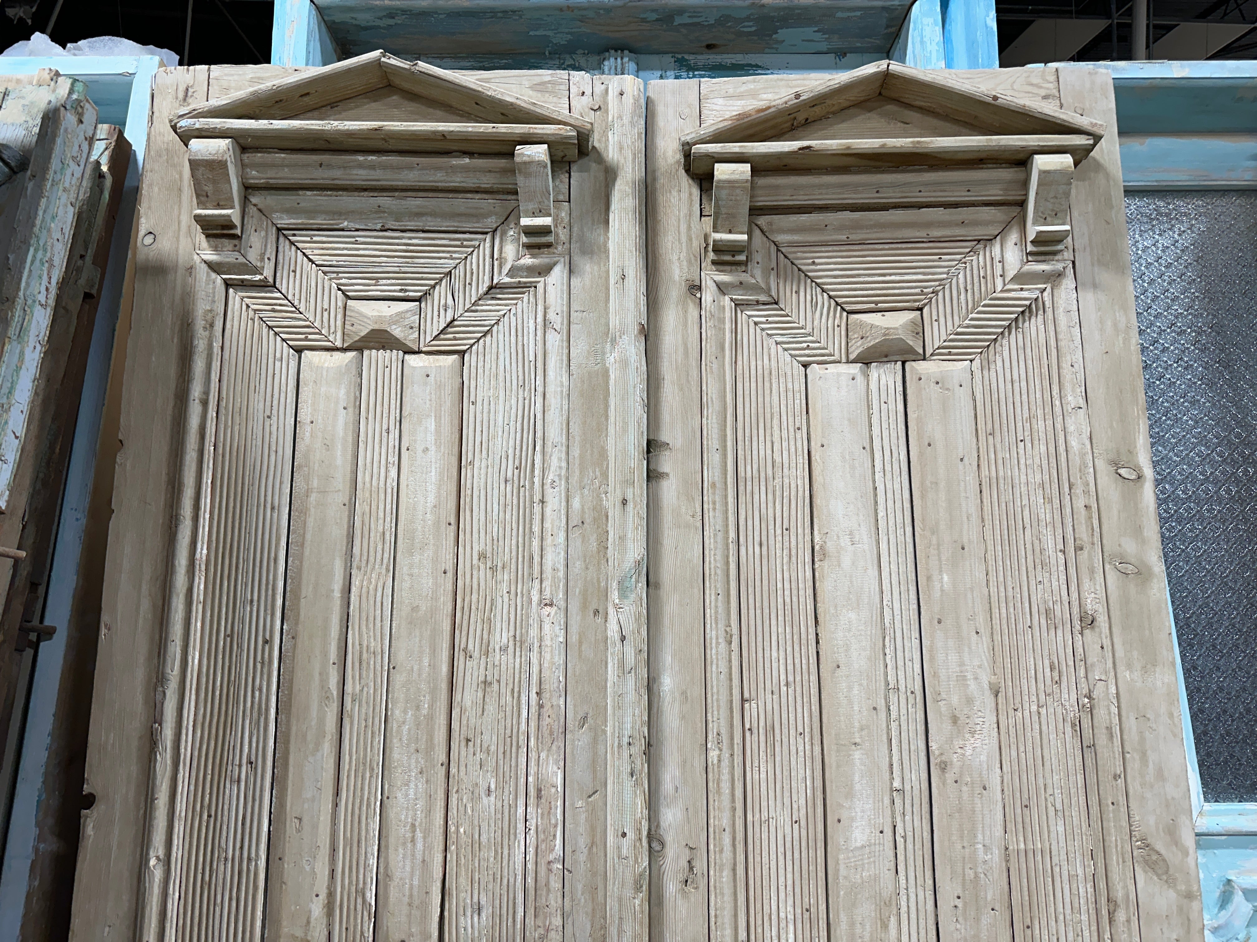 Solid Door (Carved) 52in x 94in x 1.75in #876 - Saltaire Antiques