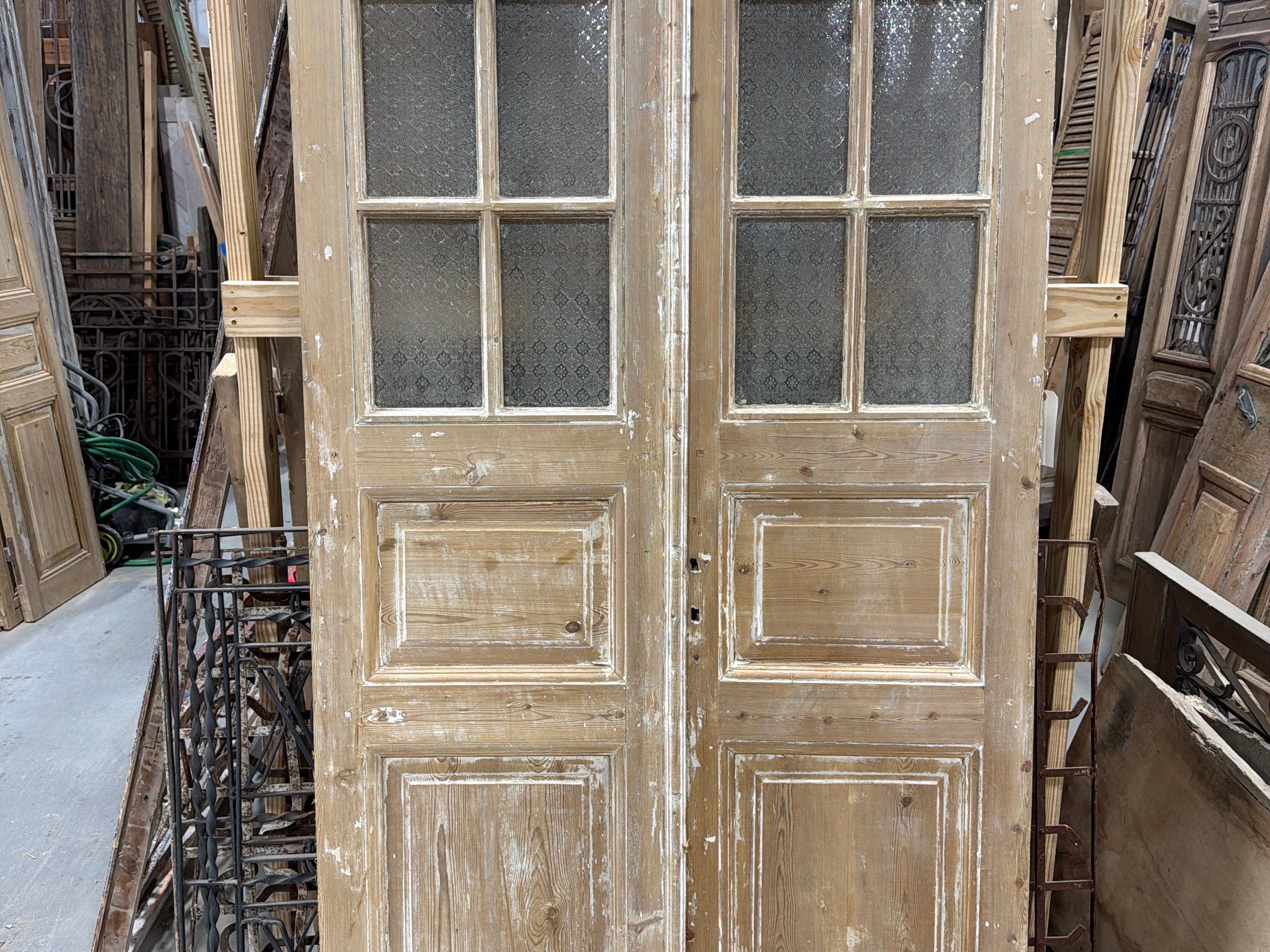 Doors with Lites 47in x 95.5in x 1.75in #1304 - Saltaire Antiques