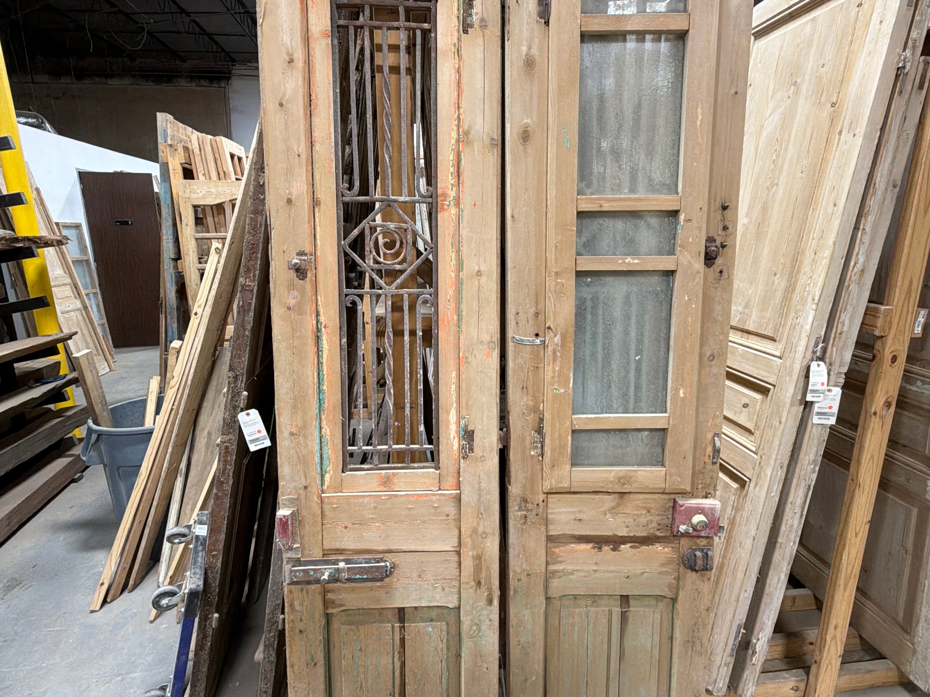 Doors with Iron 41in x 103in x 1.75in #1255 - Saltaire Antiques
