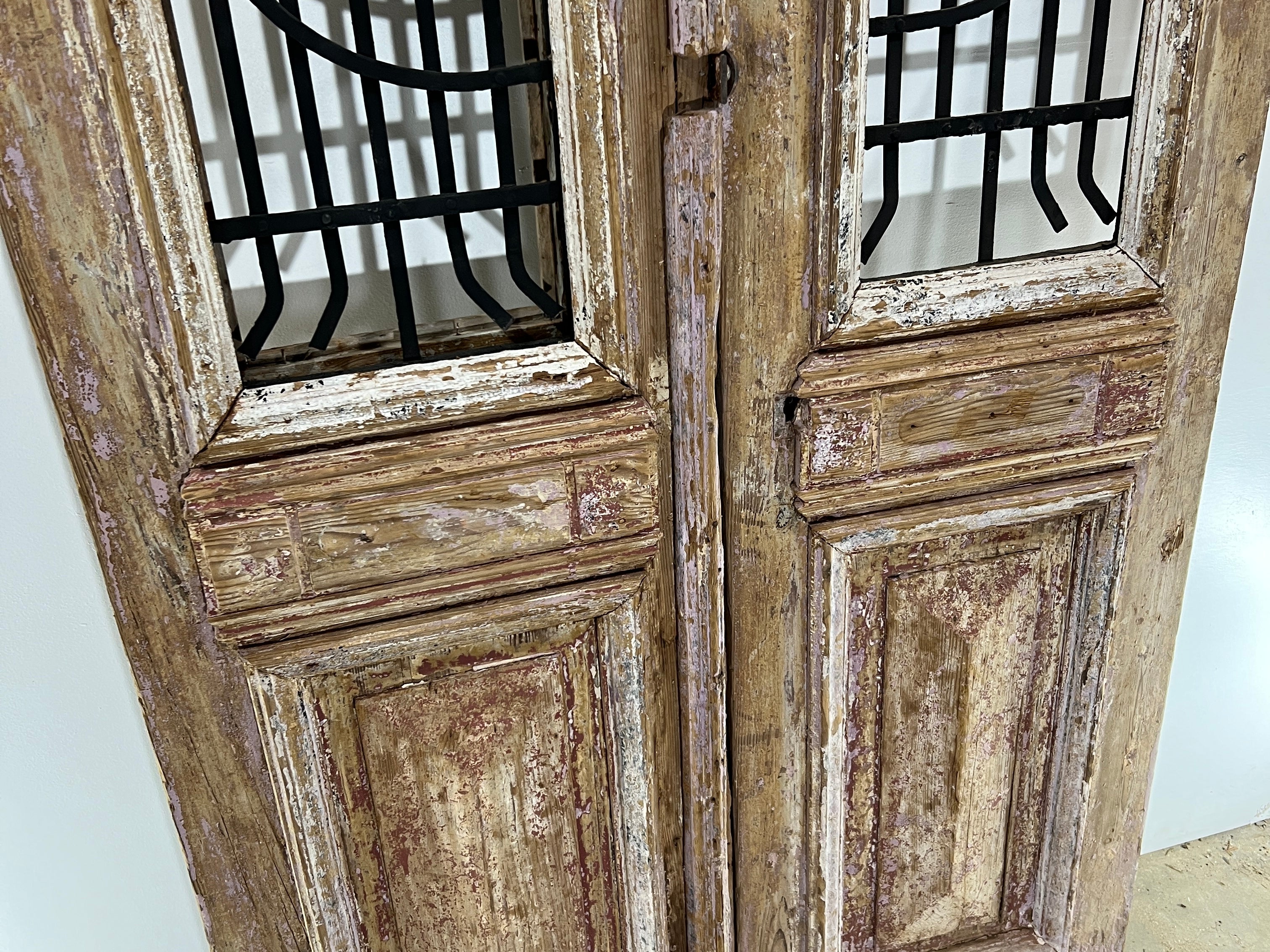 Doors with Iron 41in x 92in x 1.75in #345 - Saltaire Antiques