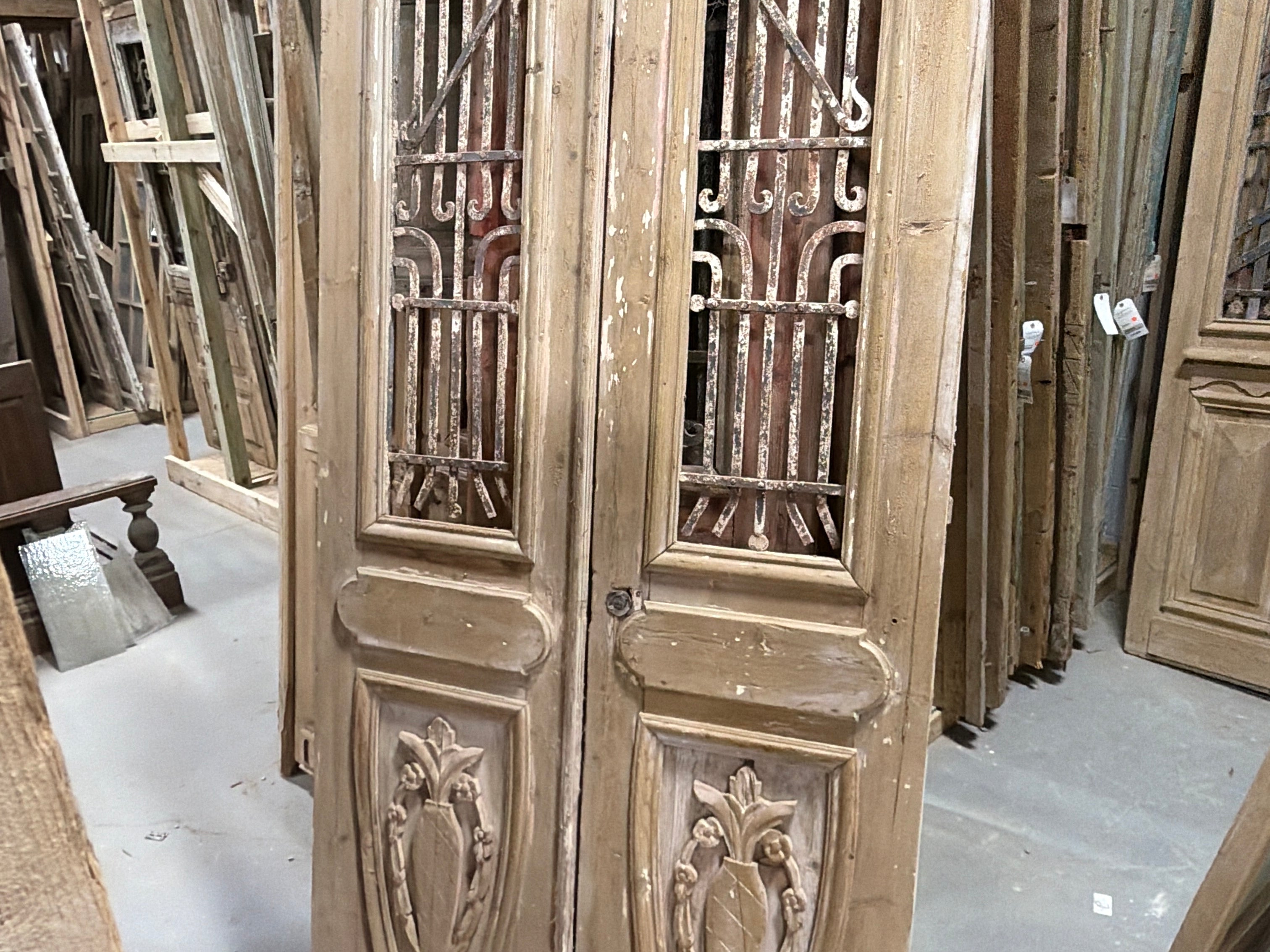 Doors with Iron 44in x 95in x 1.75in #1251 - Saltaire Antiques