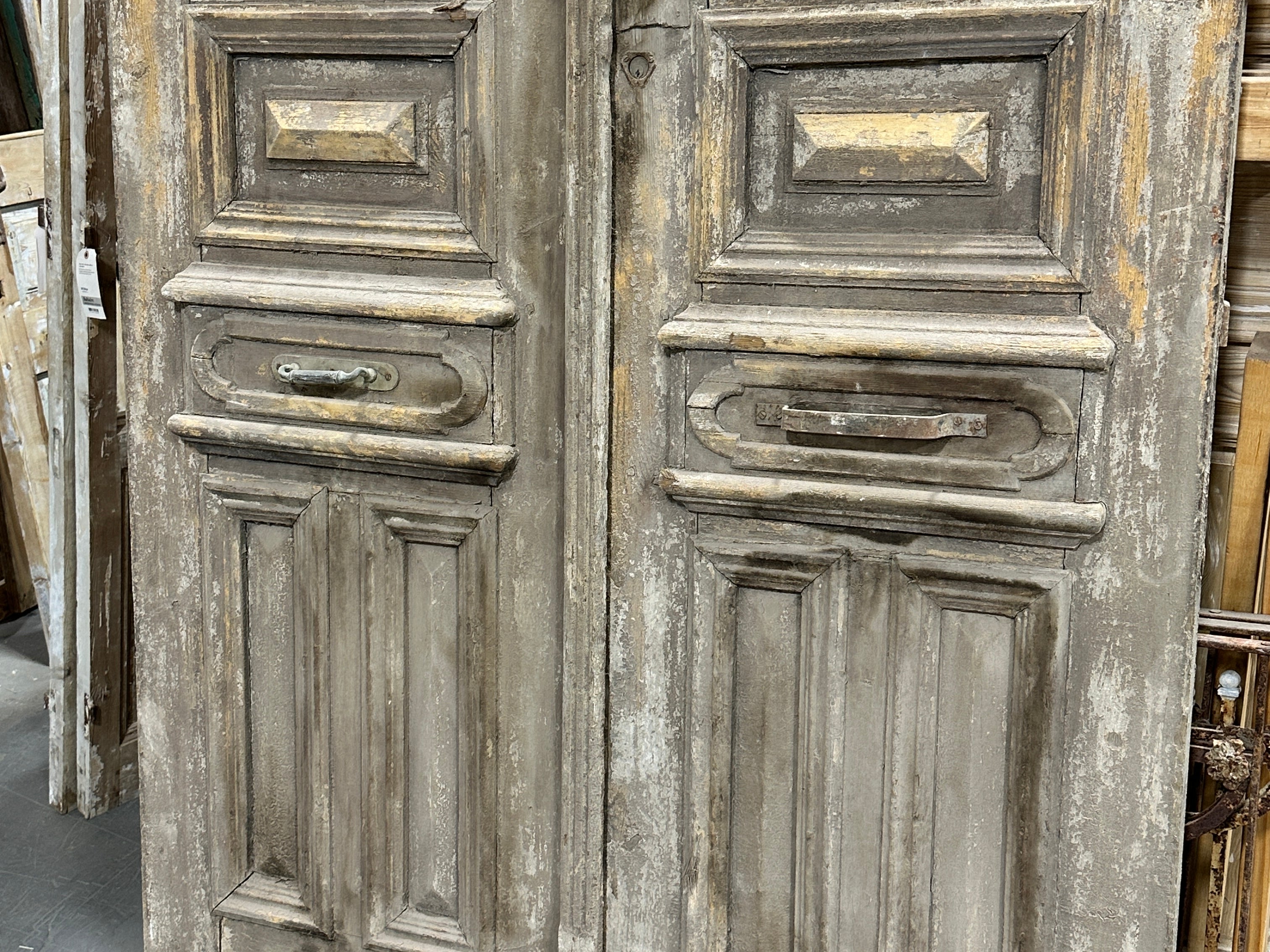 Doors with Iron 55in x 126in x 1.75in #1031 - Saltaire Antiques