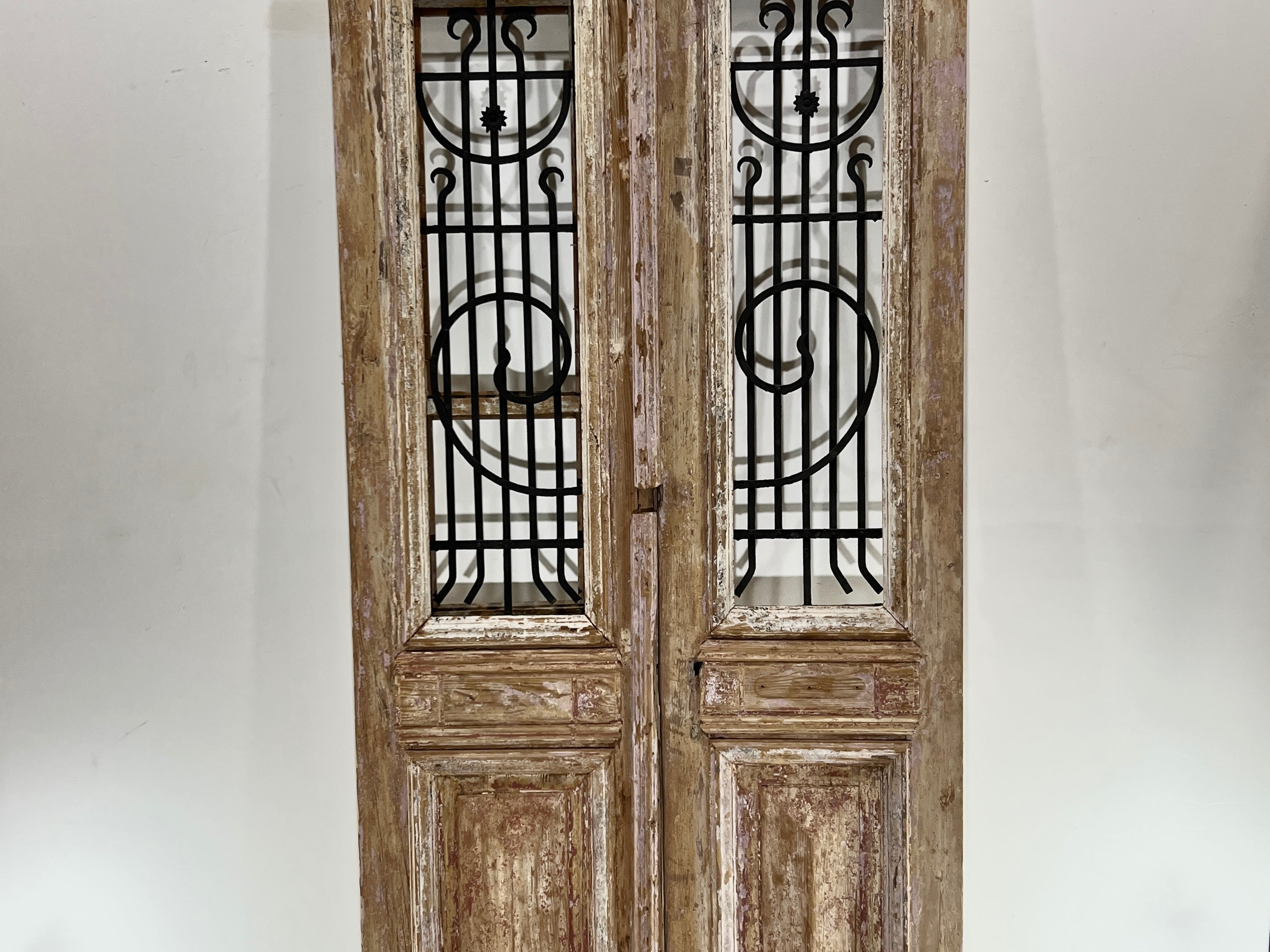 Doors with Iron 41in x 92in x 1.75in #345 - Saltaire Antiques