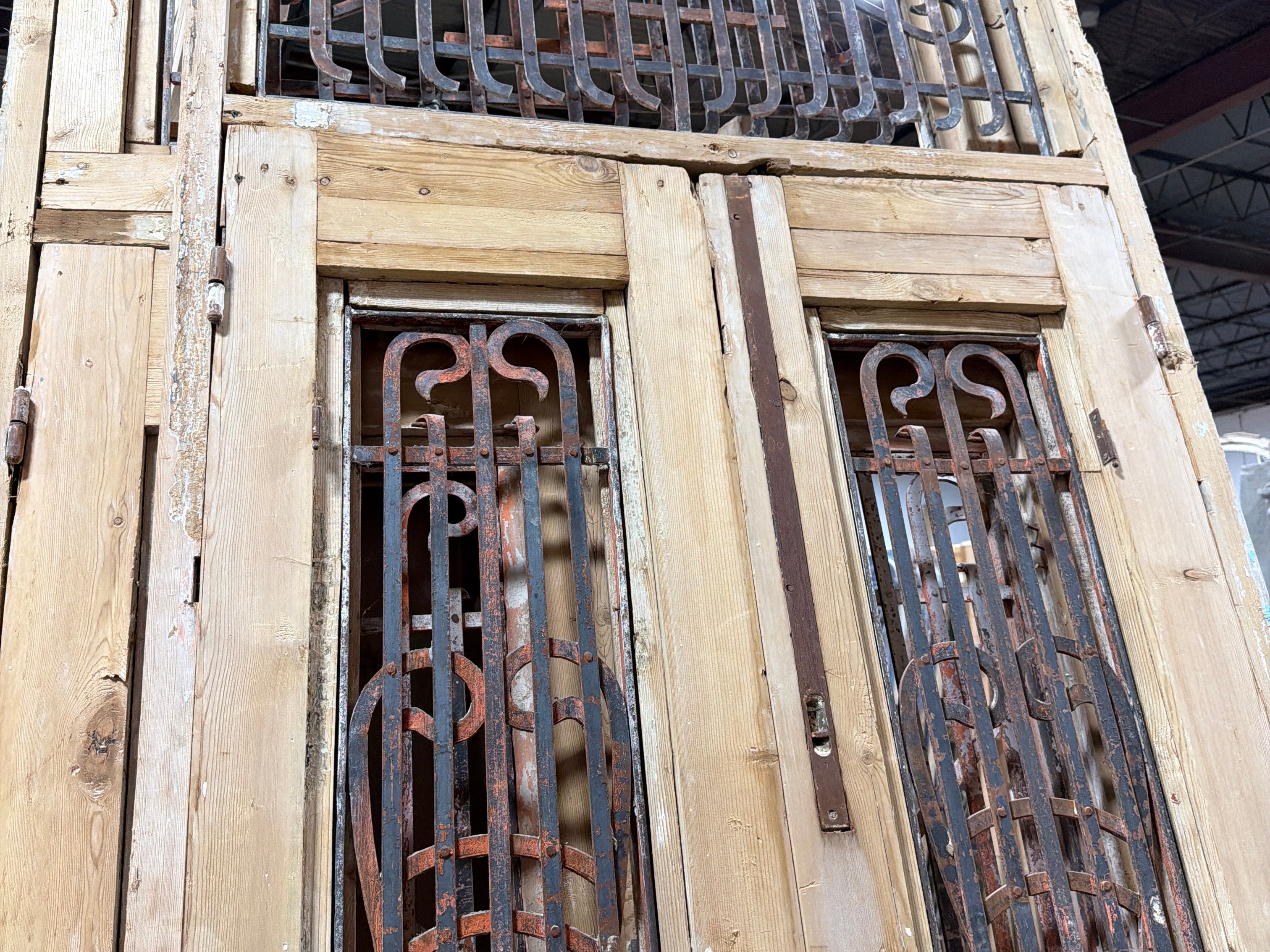 Doors with Iron 41in x 121in x 1.75in #1227 - Saltaire Antiques