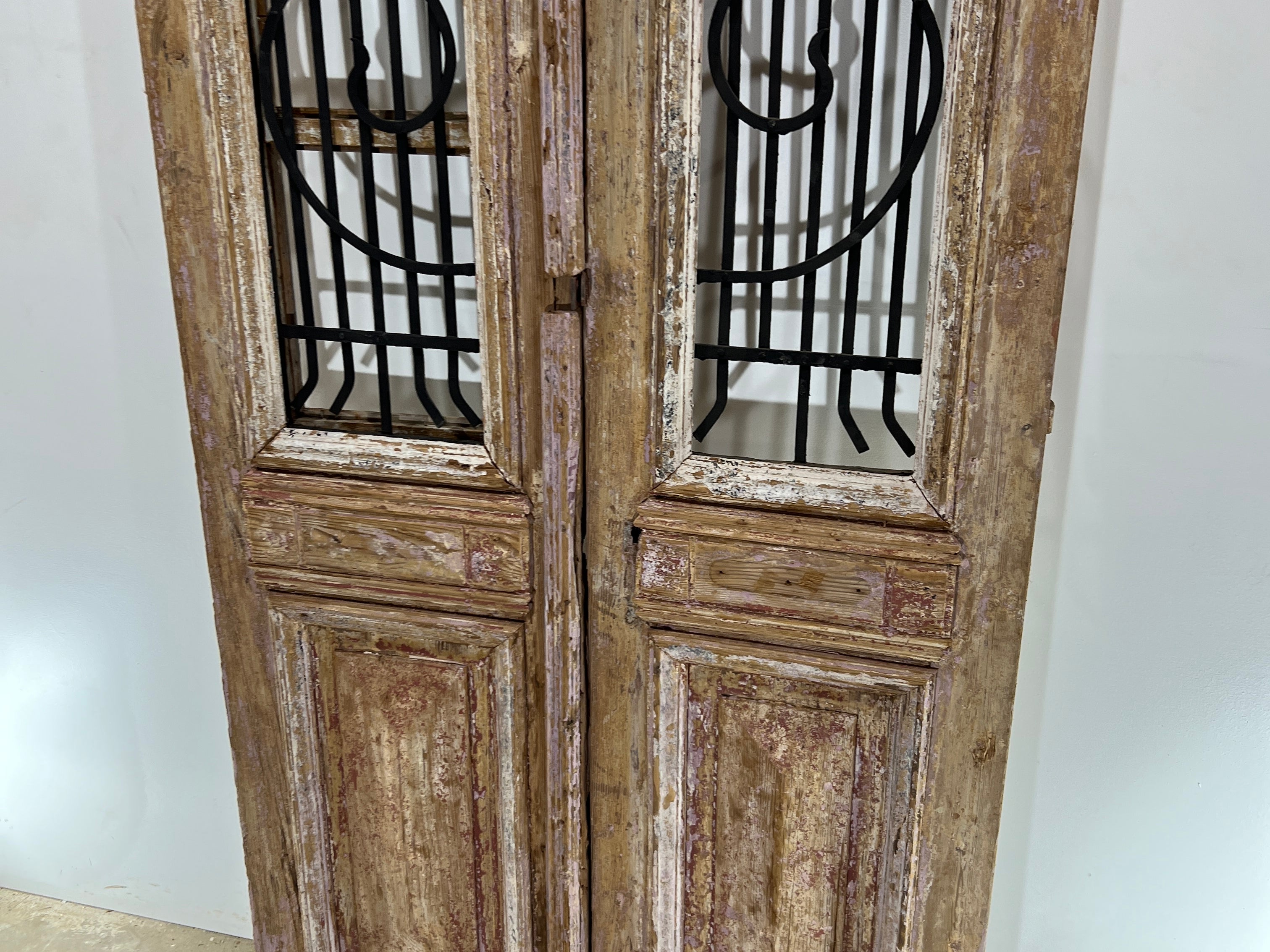 Doors with Iron 41in x 92in x 1.75in #345 - Saltaire Antiques