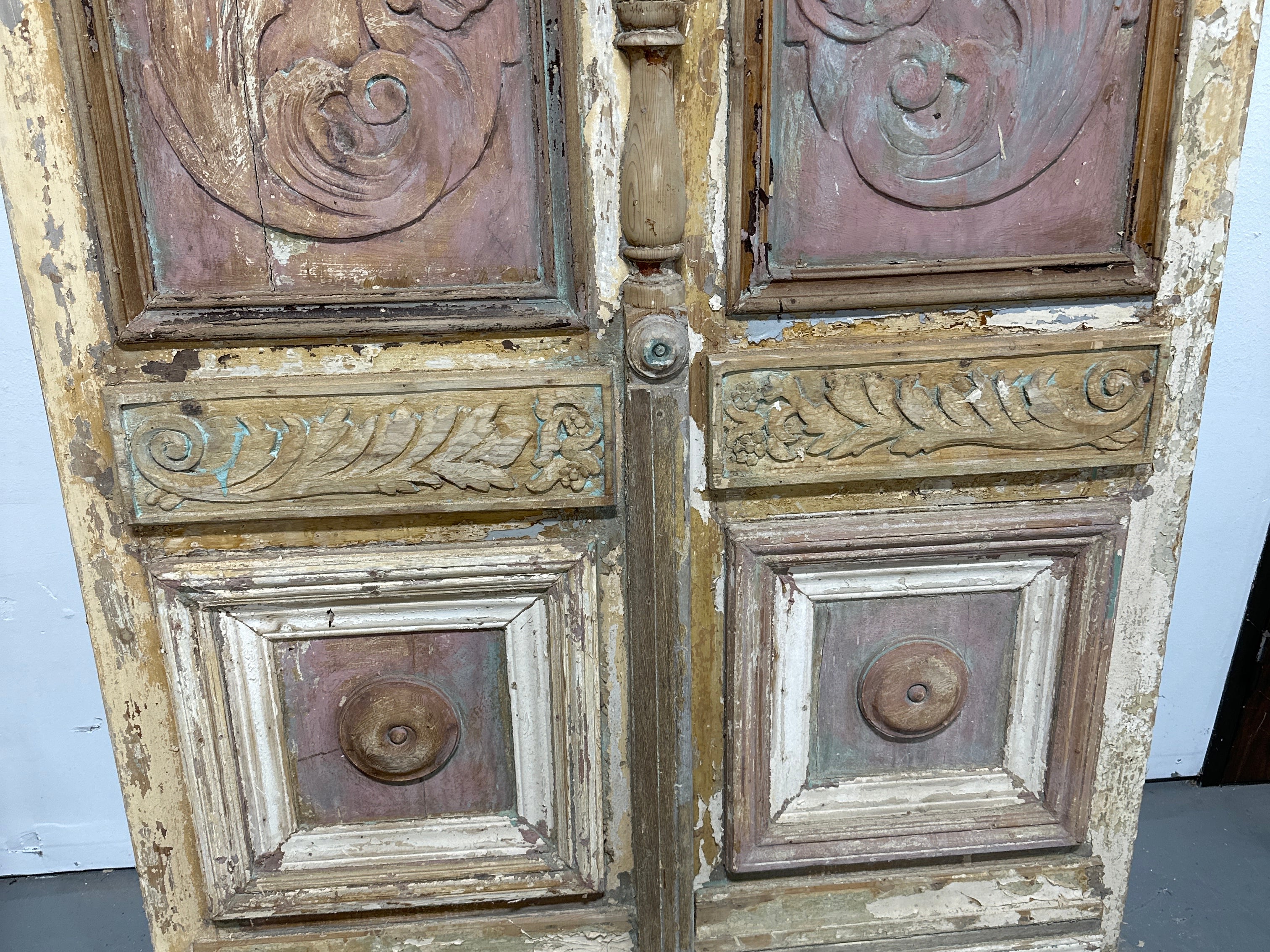 Solid Door (Carved) 55.5in x 98.5in x 1.875in #864 - Saltaire Antiques