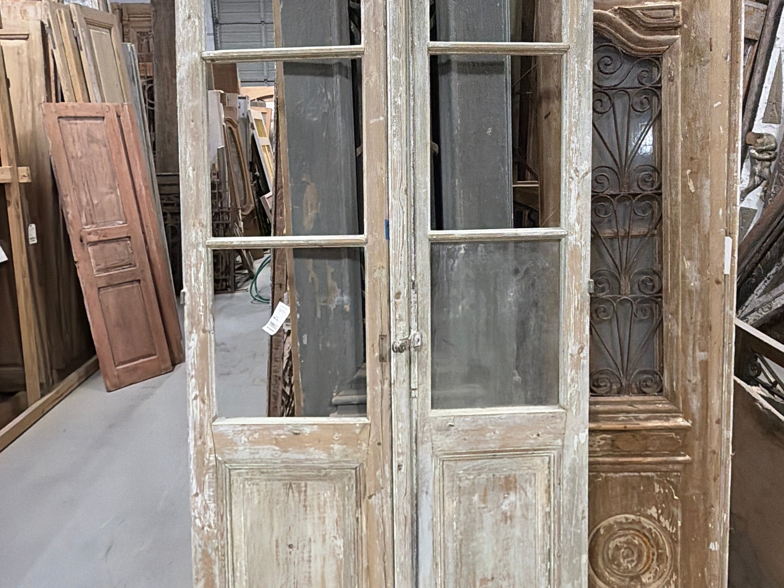 Doors with Lites 43in x 98in x 1.75in #1237 - Saltaire Antiques