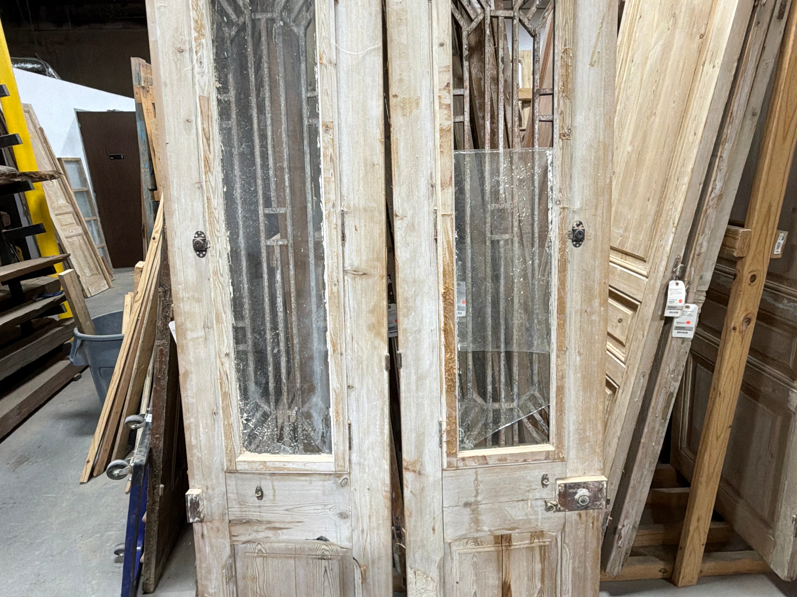Doors with Iron 44.5in x 98.5in x 1.75in #1254 - Saltaire Antiques
