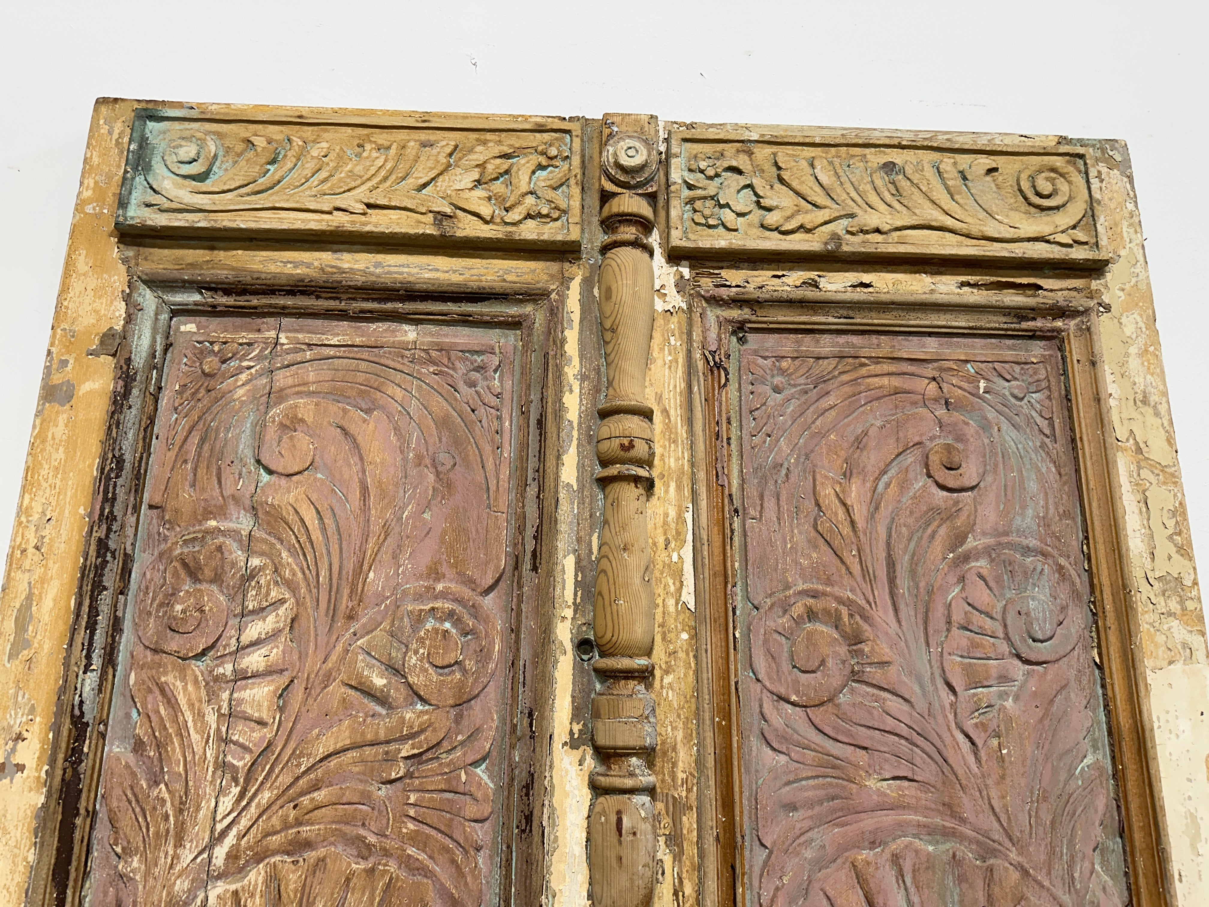 Solid Door (Carved) 55.5in x 98.5in x 1.875in #864 - Saltaire Antiques