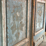 Solid Door (Carved) 55.5in x 99.5in x 1.75in #630 - Saltaire Antiques