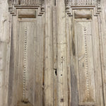 Solid Door (Carved) 62.5in x 105.5in x 1.75in #1137 - Saltaire Antiques
