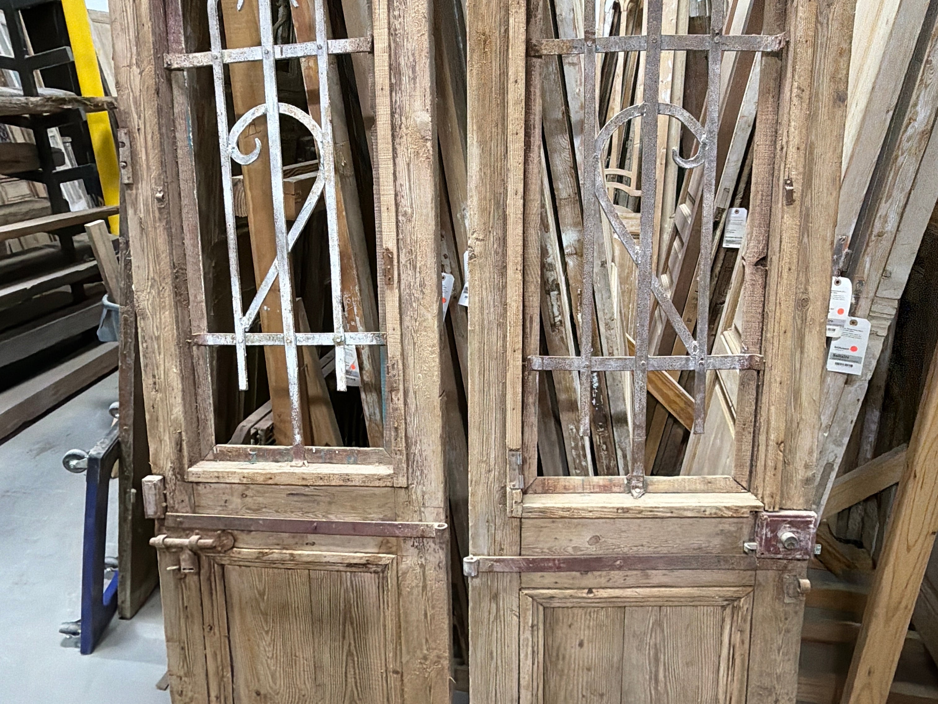 Doors with Iron 51in x 88in x 1.75in #1257 - Saltaire Antiques