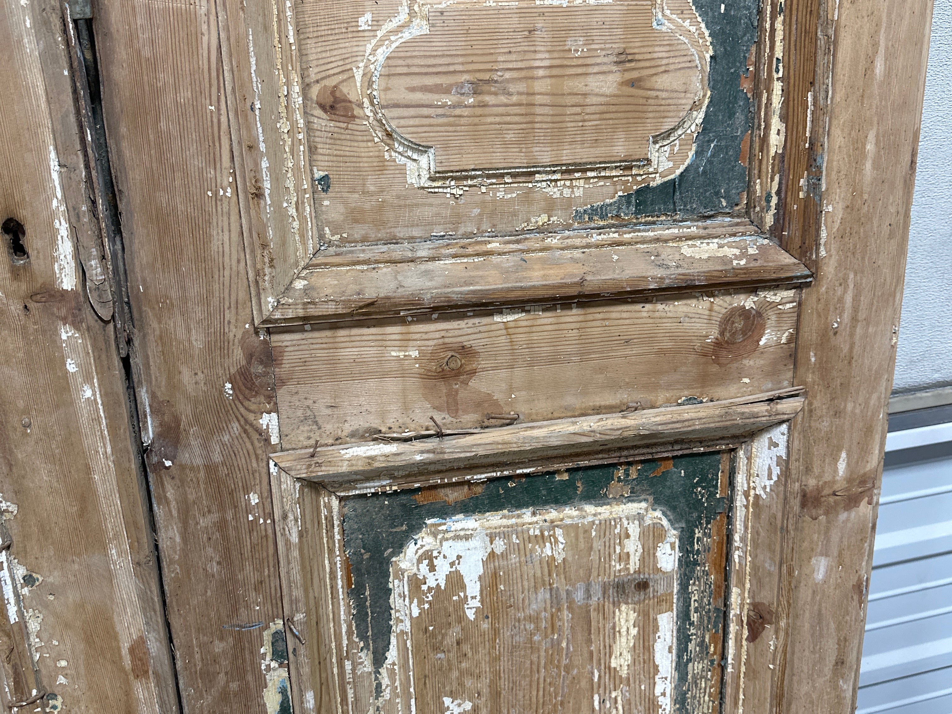 Solid Door (Raised Panel) 48in x 113in x 1.75in #1086 - Saltaire Antiques