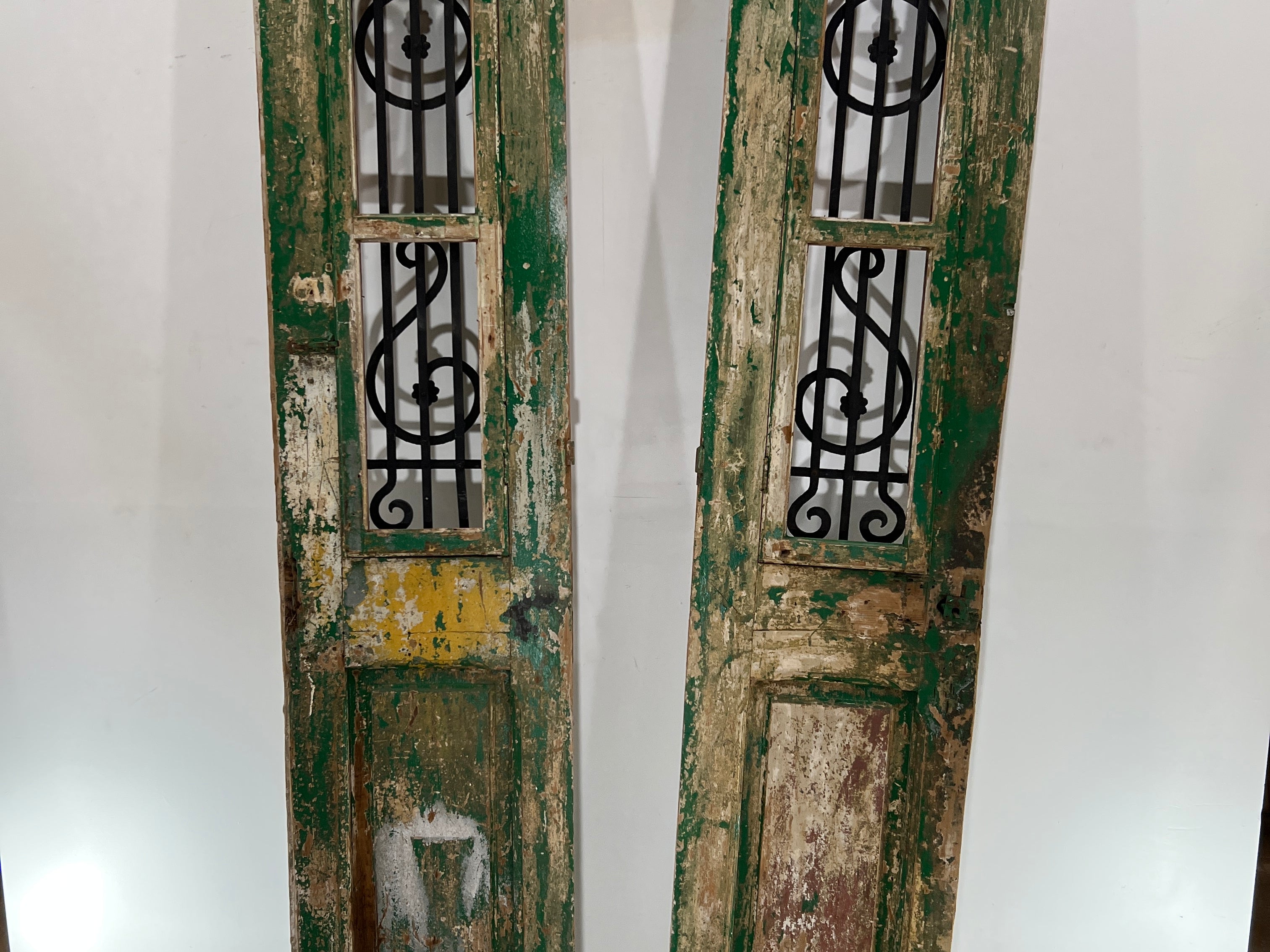 Doors with Iron 39in x 96.5in x 1.75in #365 - Saltaire Antiques