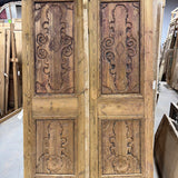 Solid Door (Carved) 60in x 102in x 2.25in #1215 - Saltaire Antiques