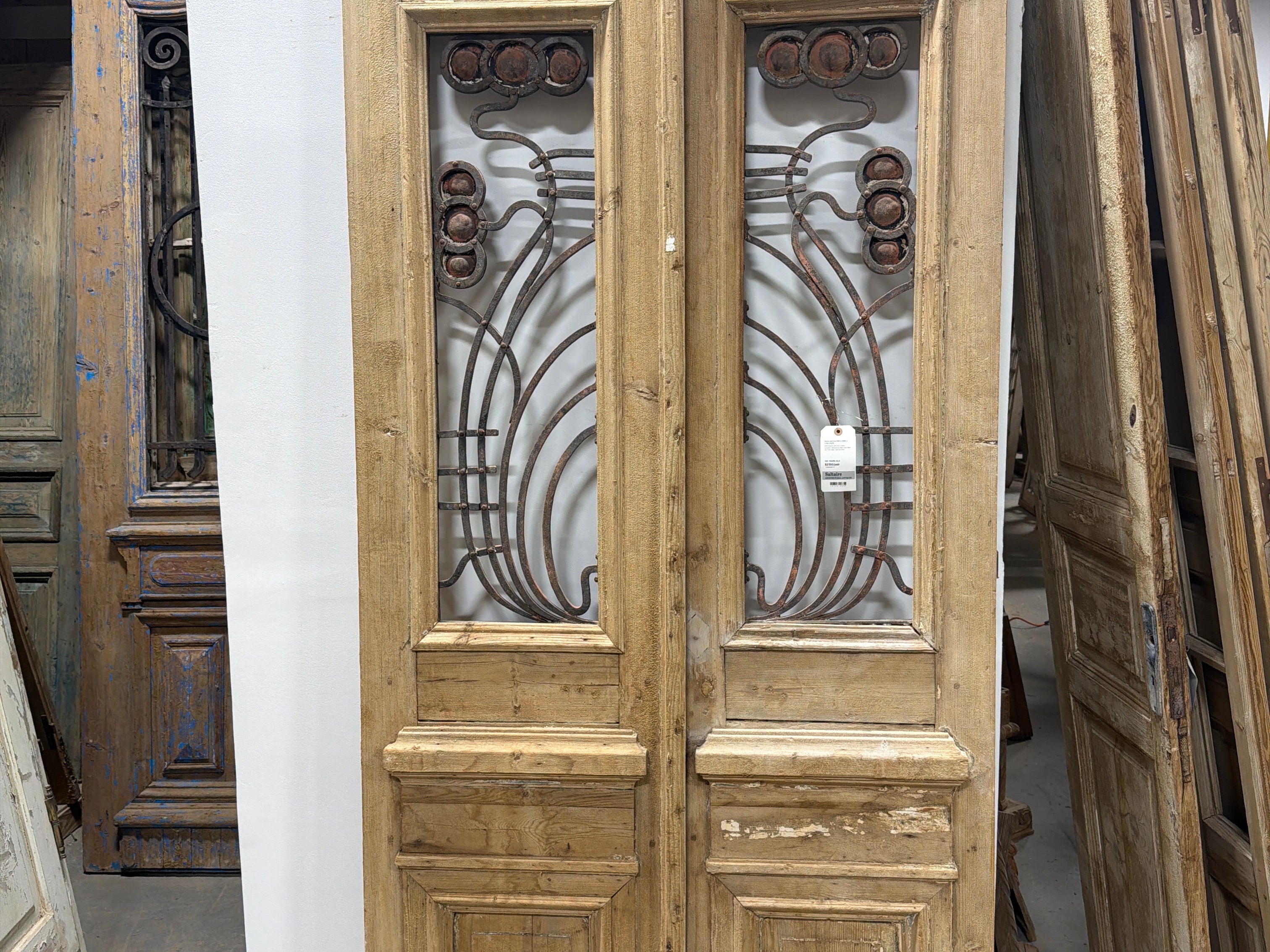 Doors with Iron 50in x 126in x 1.75in #1272 - Saltaire Antiques