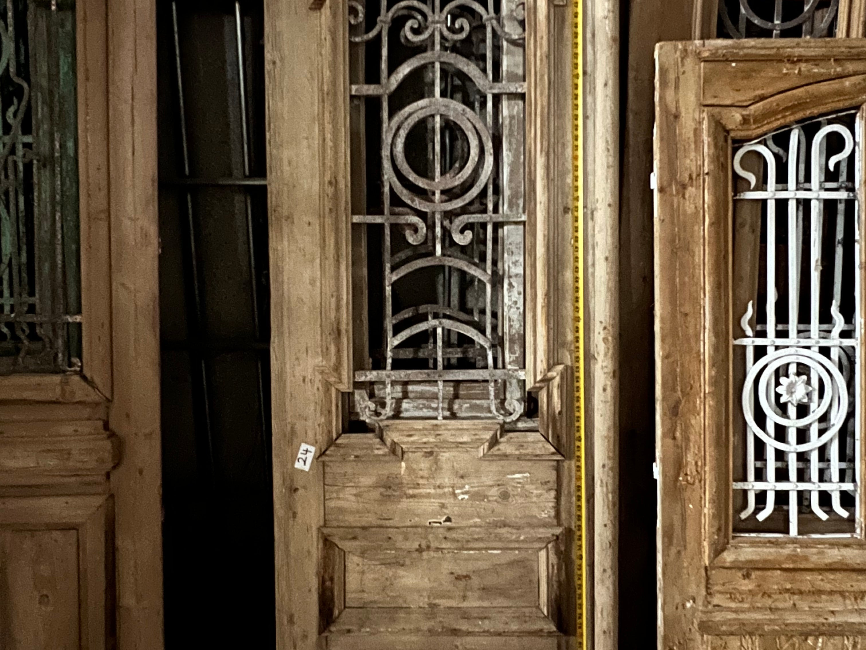 Doors with Iron 68in x 100in x 1.75in #159 - Saltaire Antiques