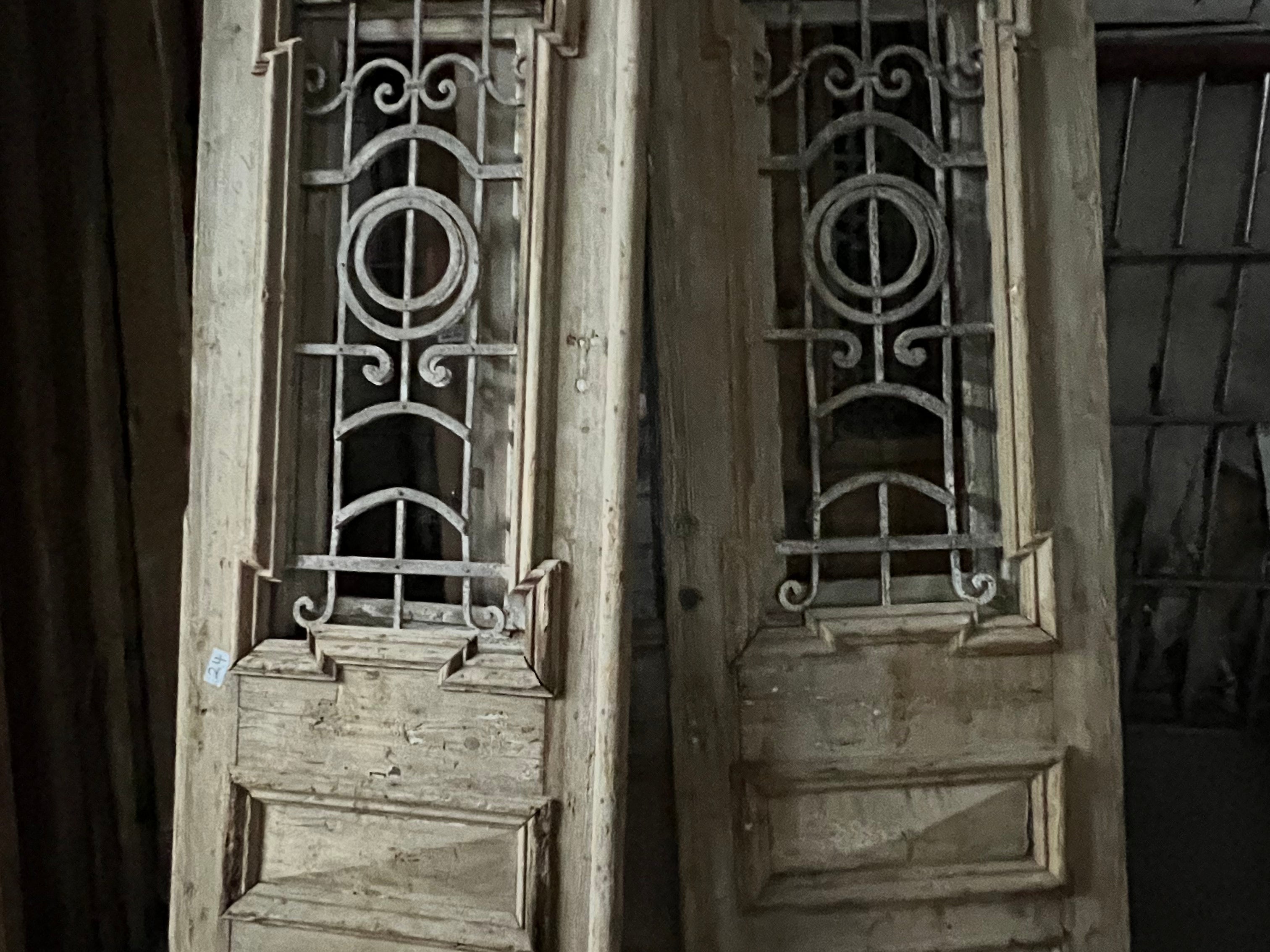 Doors with Iron 68in x 100in x 1.75in #159 - Saltaire Antiques